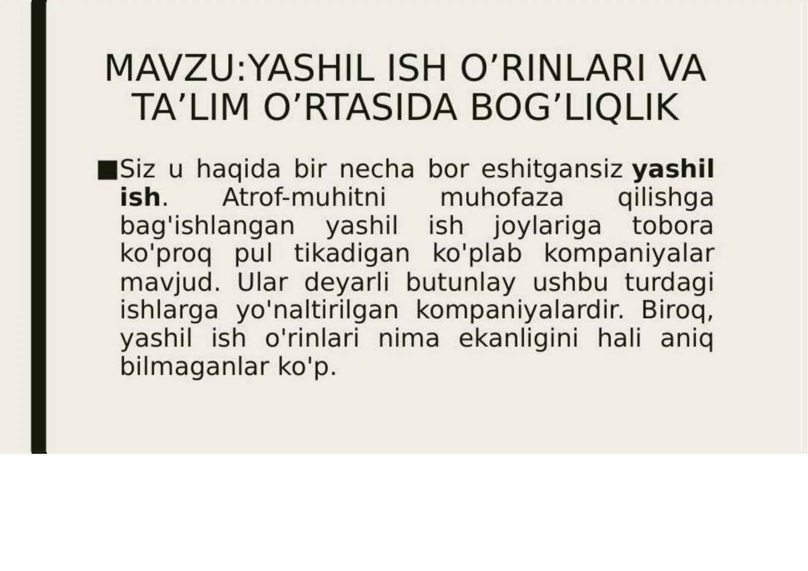 Qurilish materiallari ekologiyasi