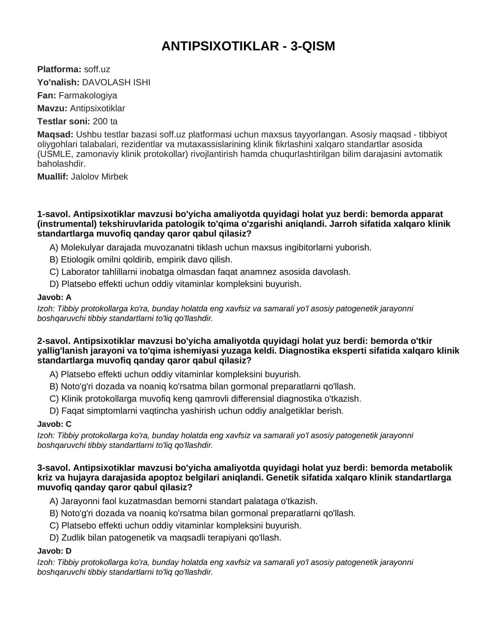 Antipsixotiklar