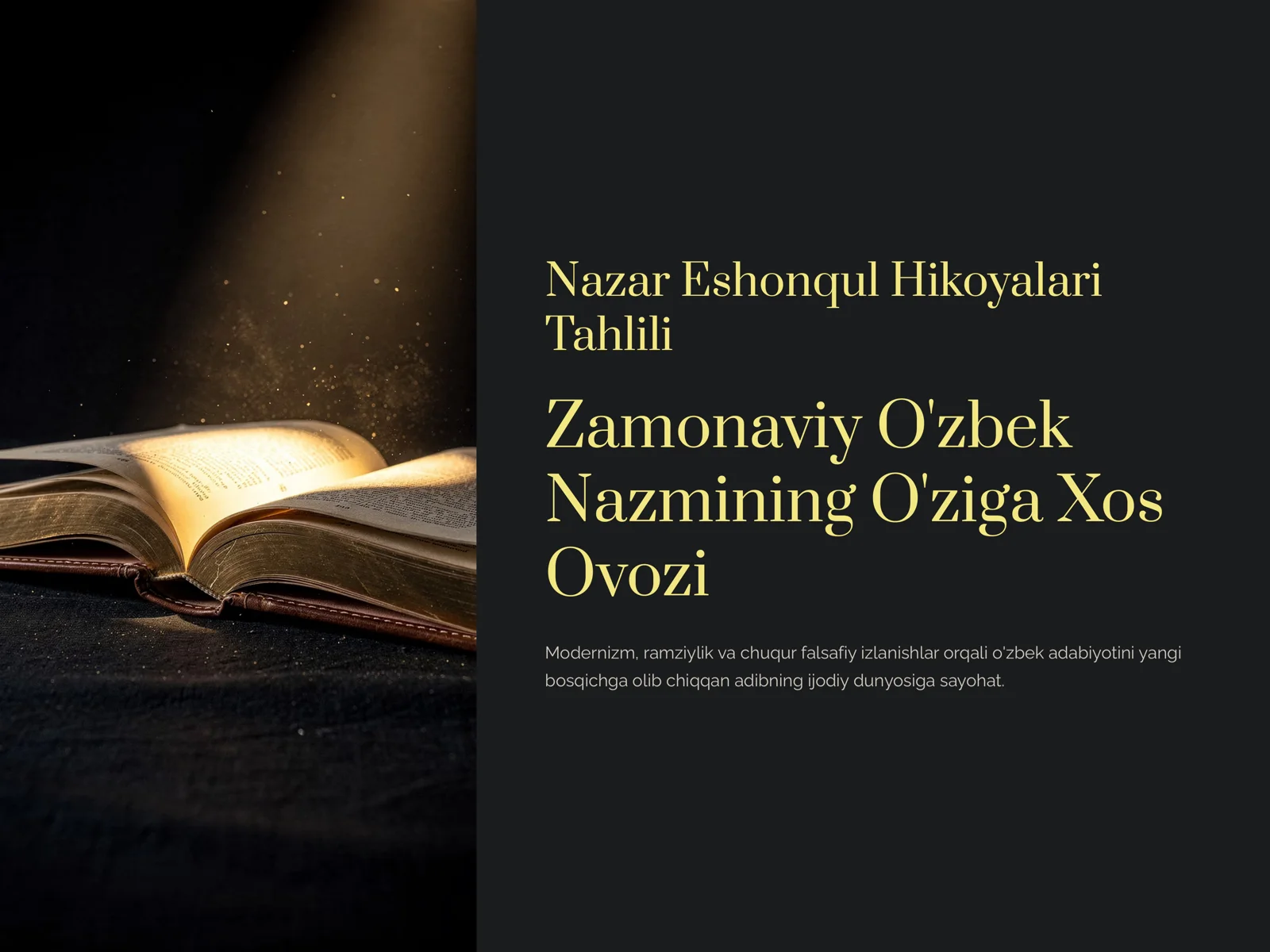 Nazar Eshonqul Hikoyalari