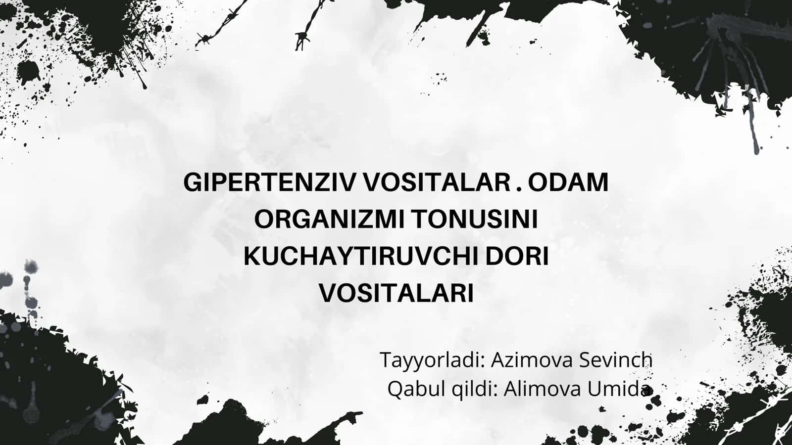 GIPERTENZIV VOSITALAR