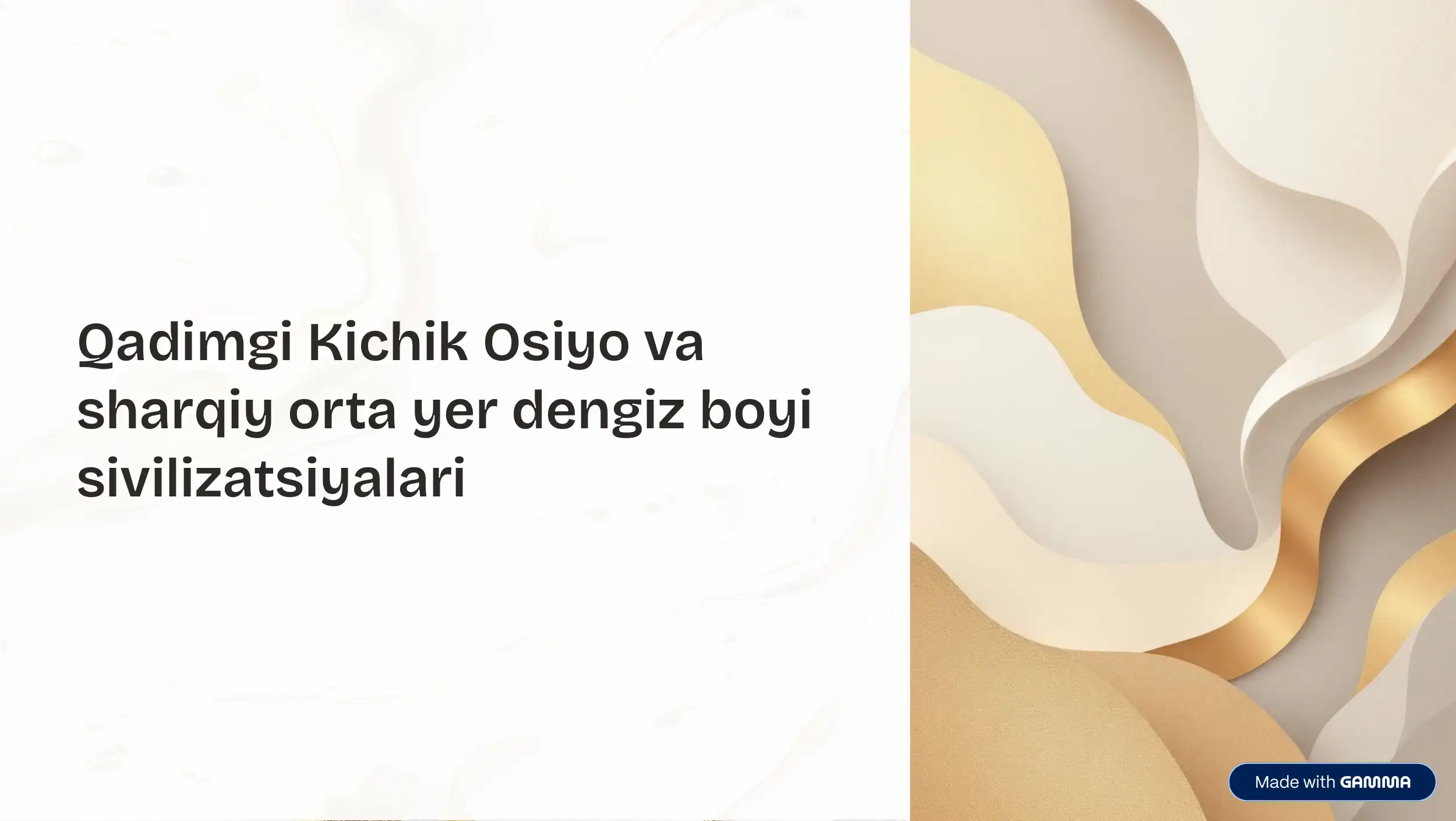 Sharqiy Orta yer dengiz boyi sivilizatsiyalari