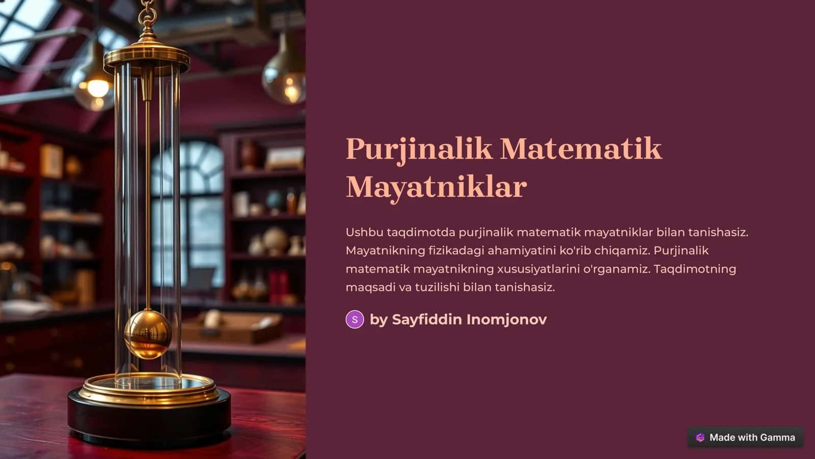 Purjinalik Matematik