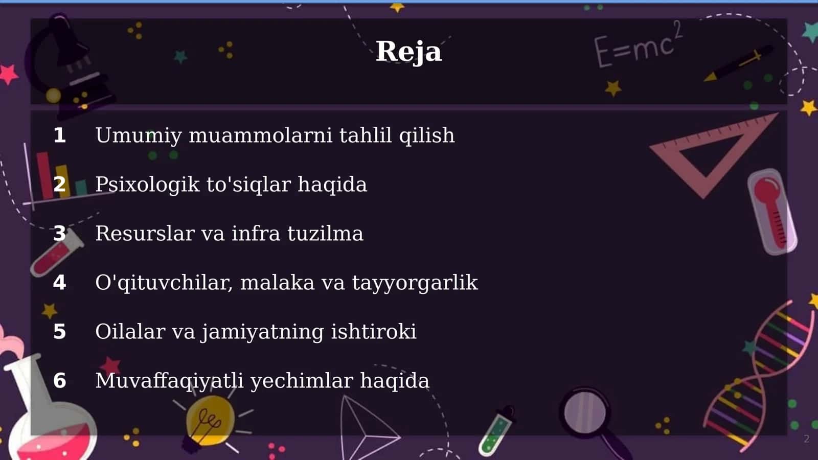 Bemor bolalar talimi oldida turgan muammolar va ularning yechimlari