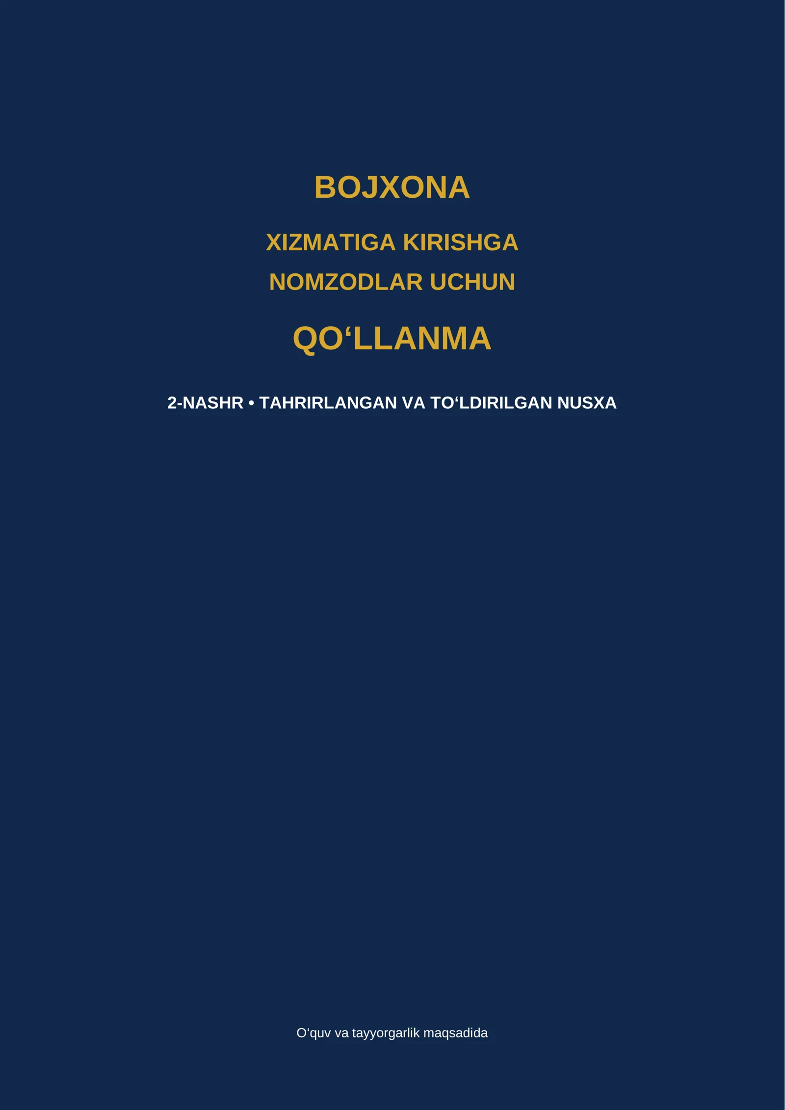 Bojxona qo'mitasiga ishga kirish uchun savol javoblar toplami