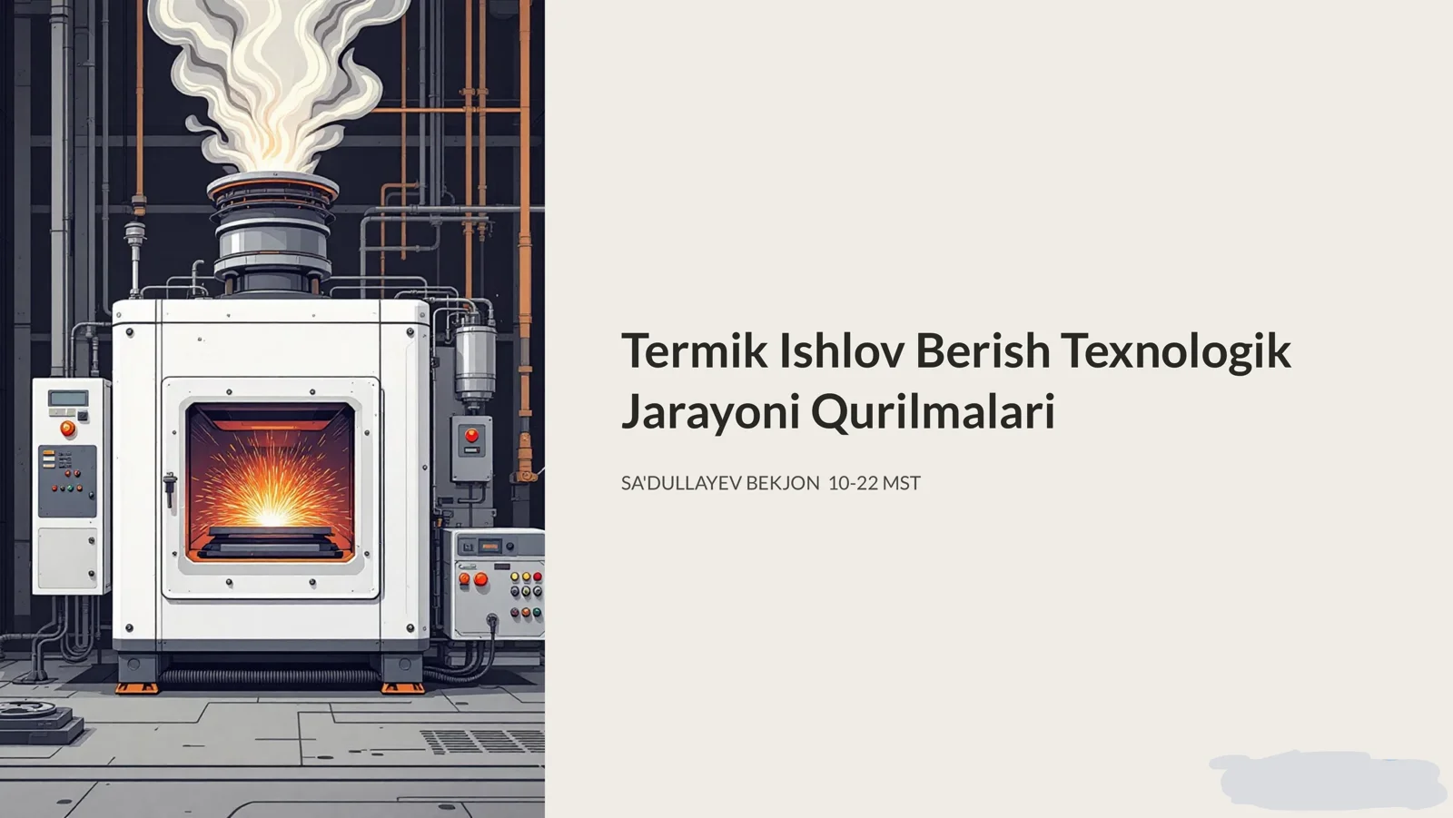 Termik Ishlov Berish Texnologik