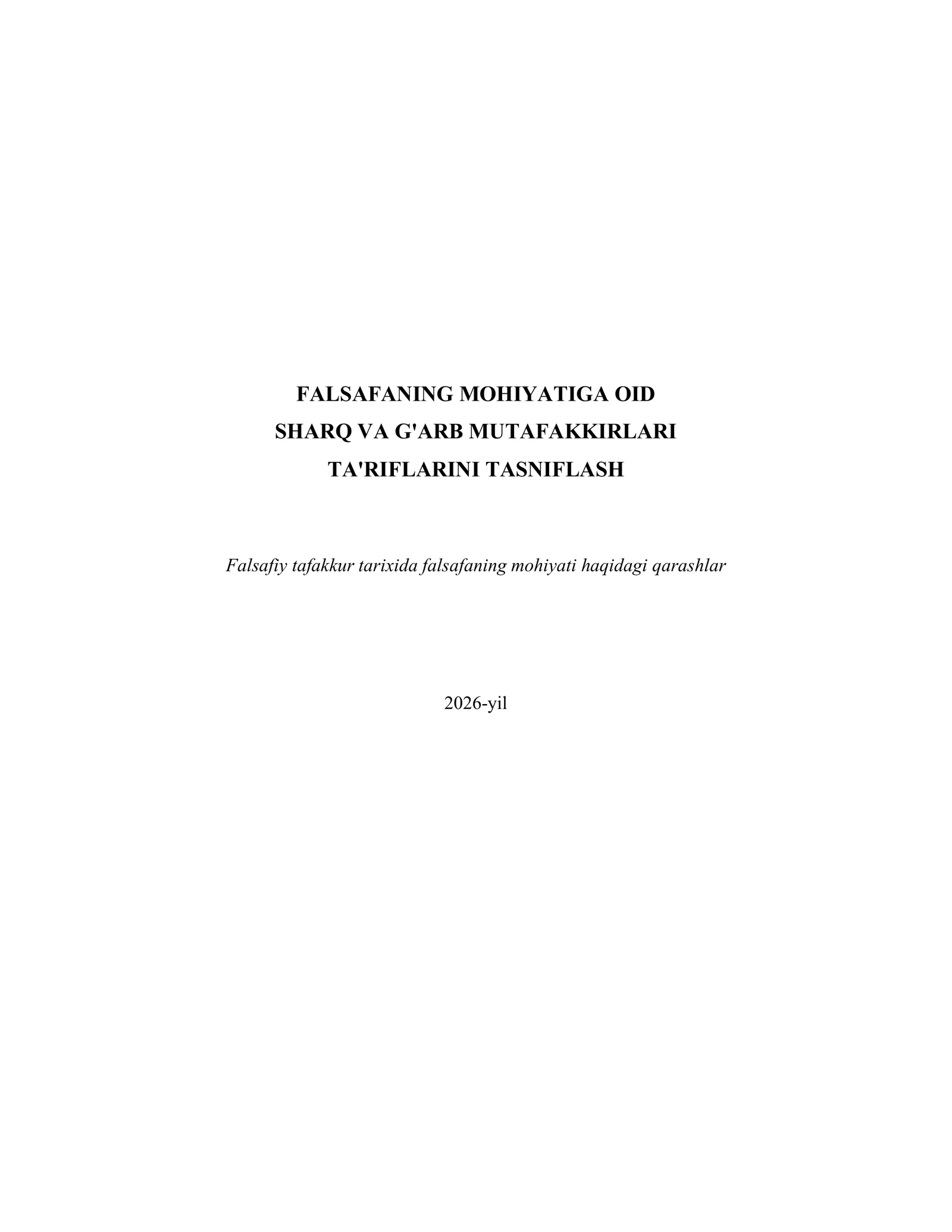 FALSAFANING MOHIYATIGA OID