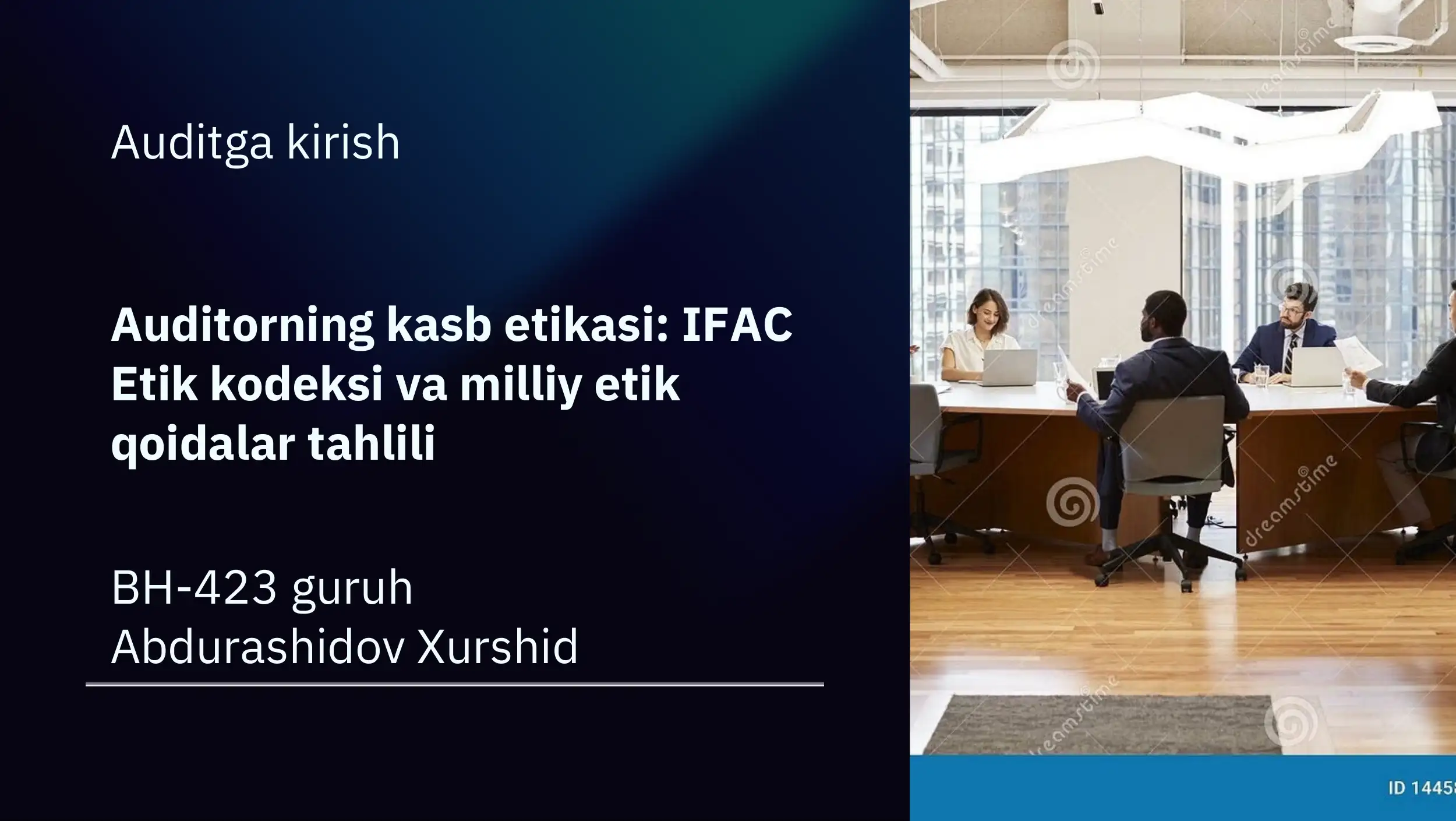 Auditorning kasb etikasi: IFAC