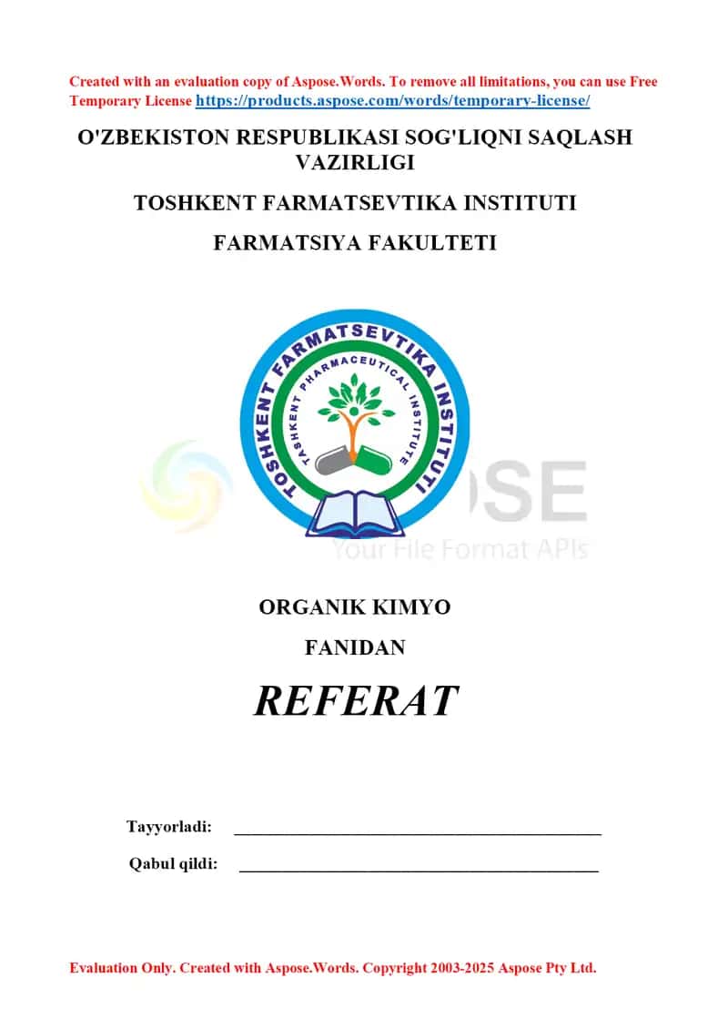 6. Kraxmal - tuzilishi, xossalari, biologik ahamiyati va qo'llanilishi. Referat 8 bet