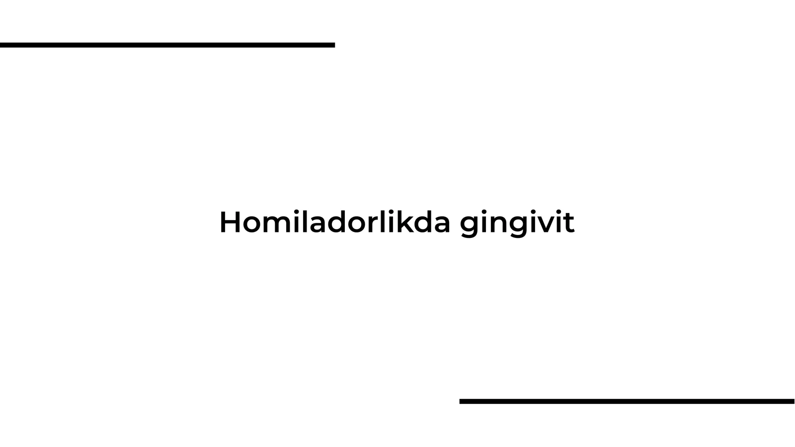 Homiladorlikda gingivit