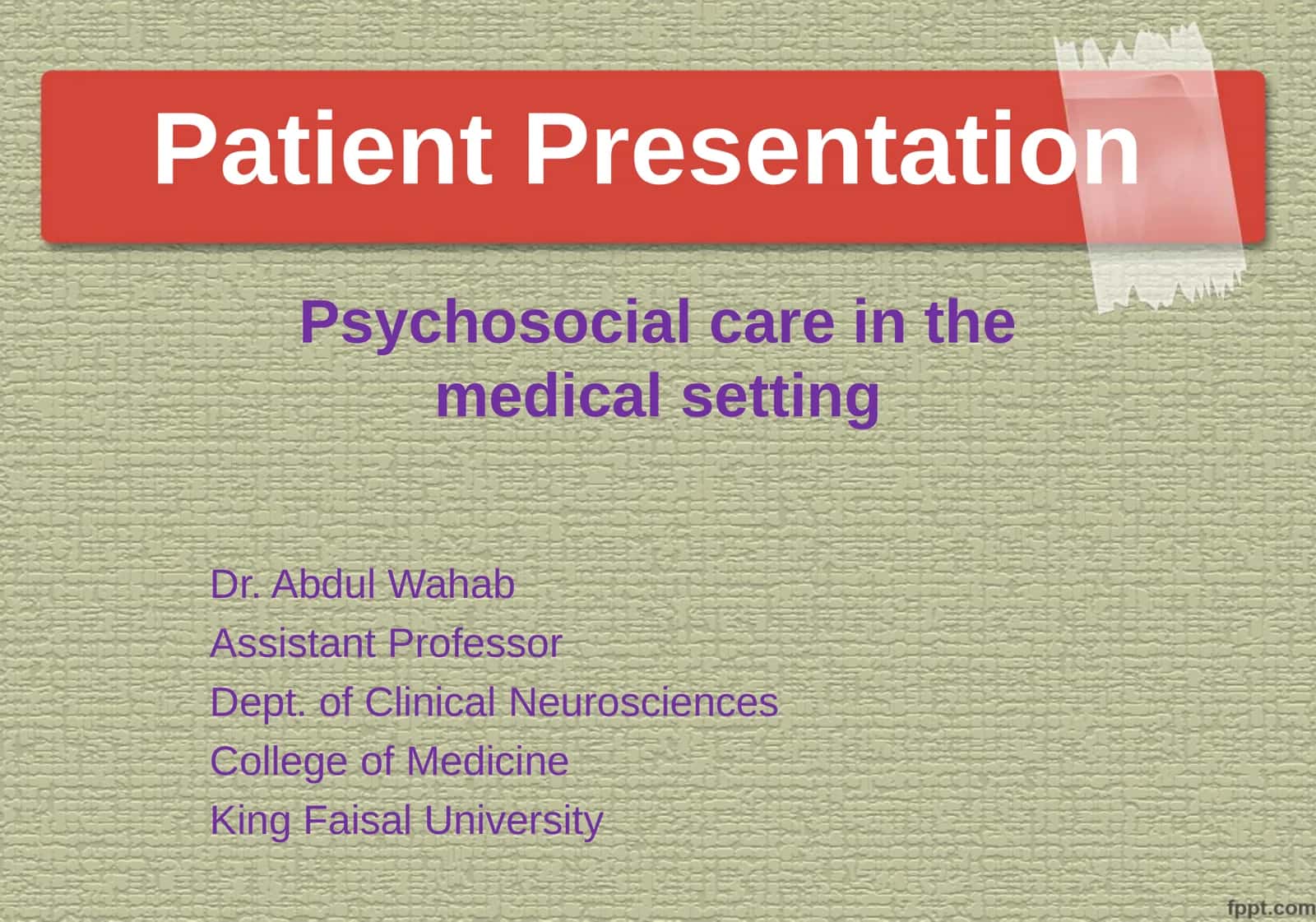 Psychosocial care in the medical setting