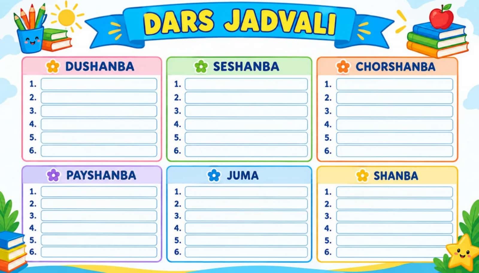 Dars jadvali