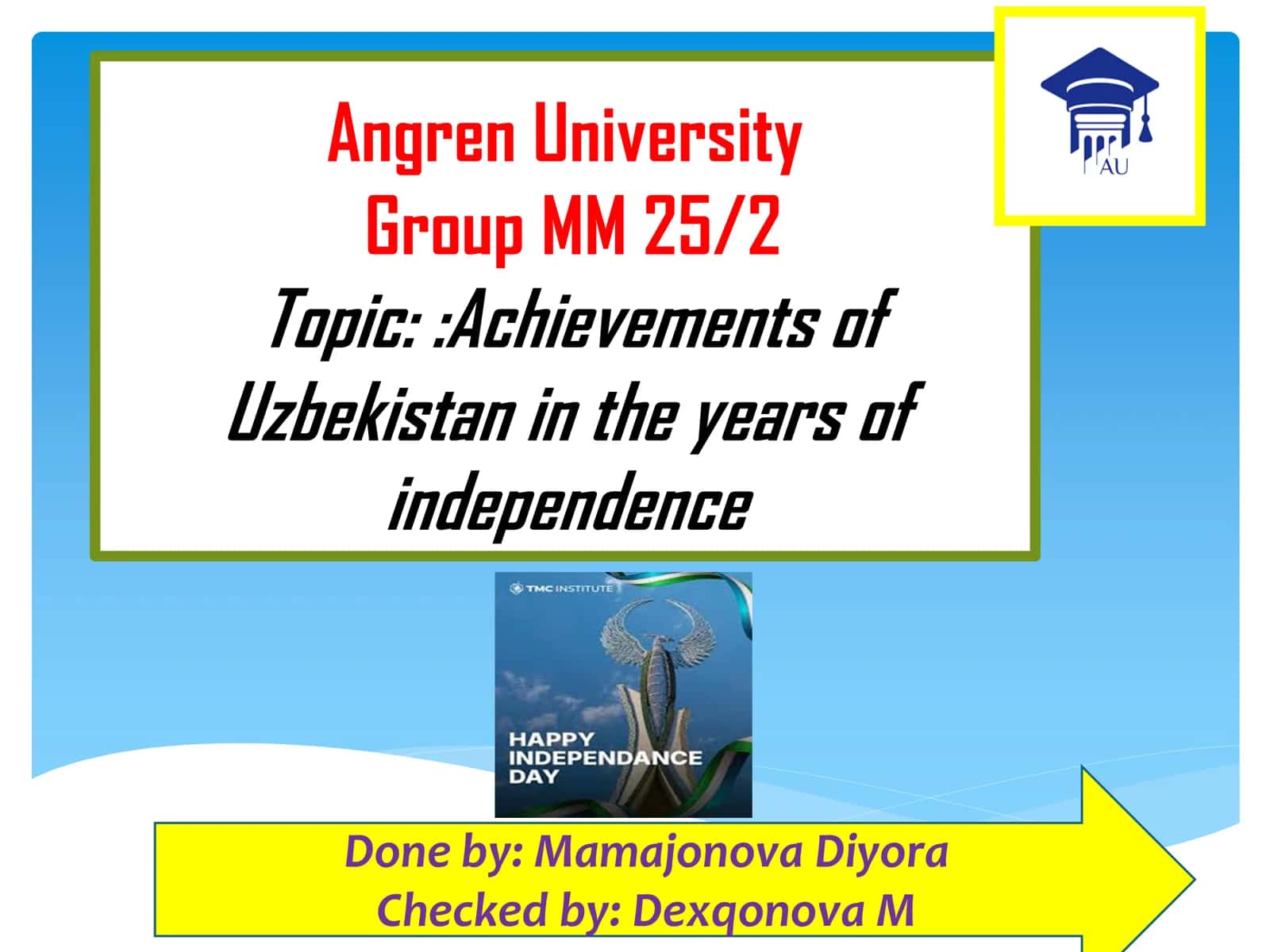 Achievements of Uzbekistan in the Years of Independence