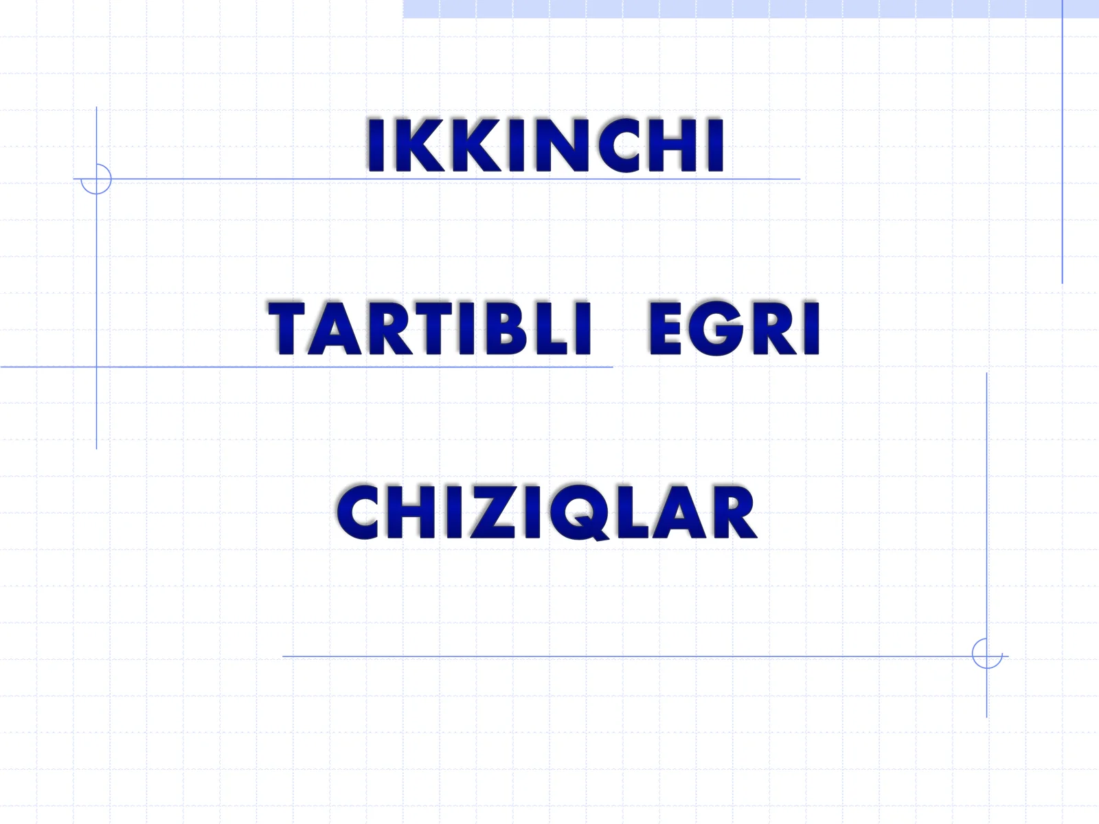 2-darajali algebraik tenglama