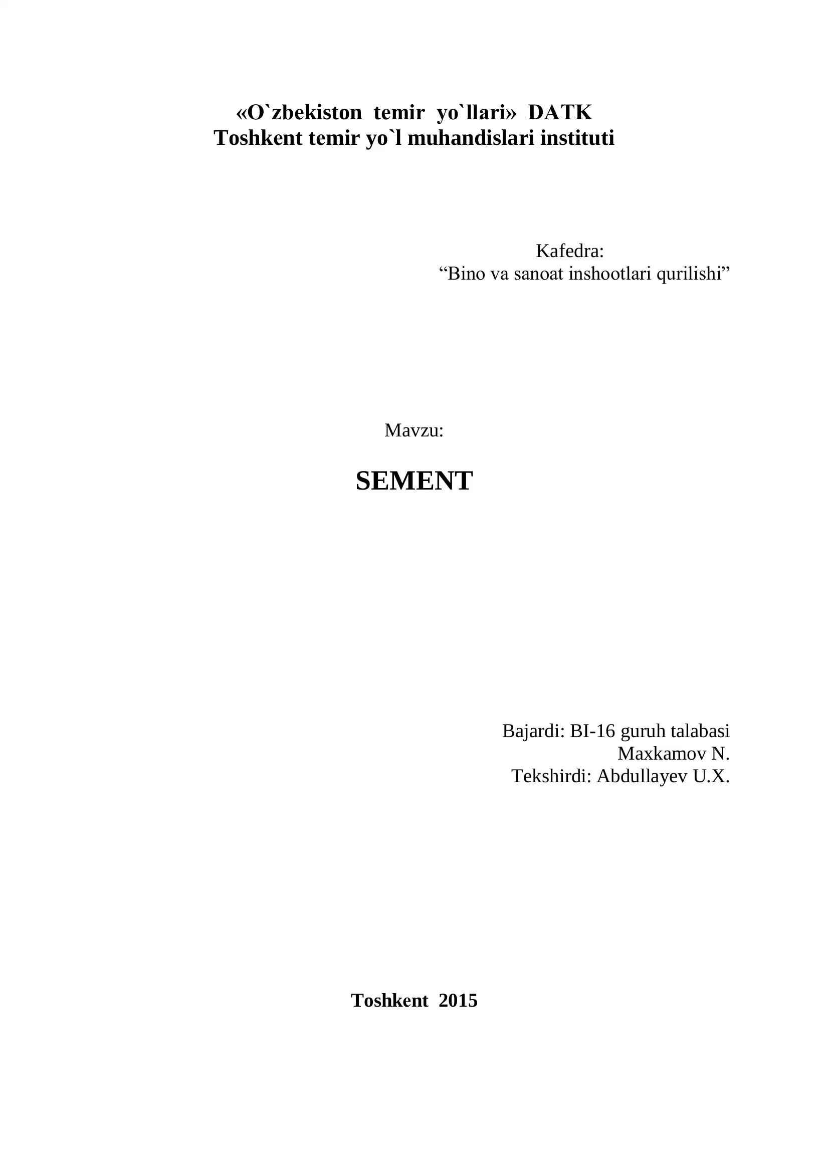 SEMENT