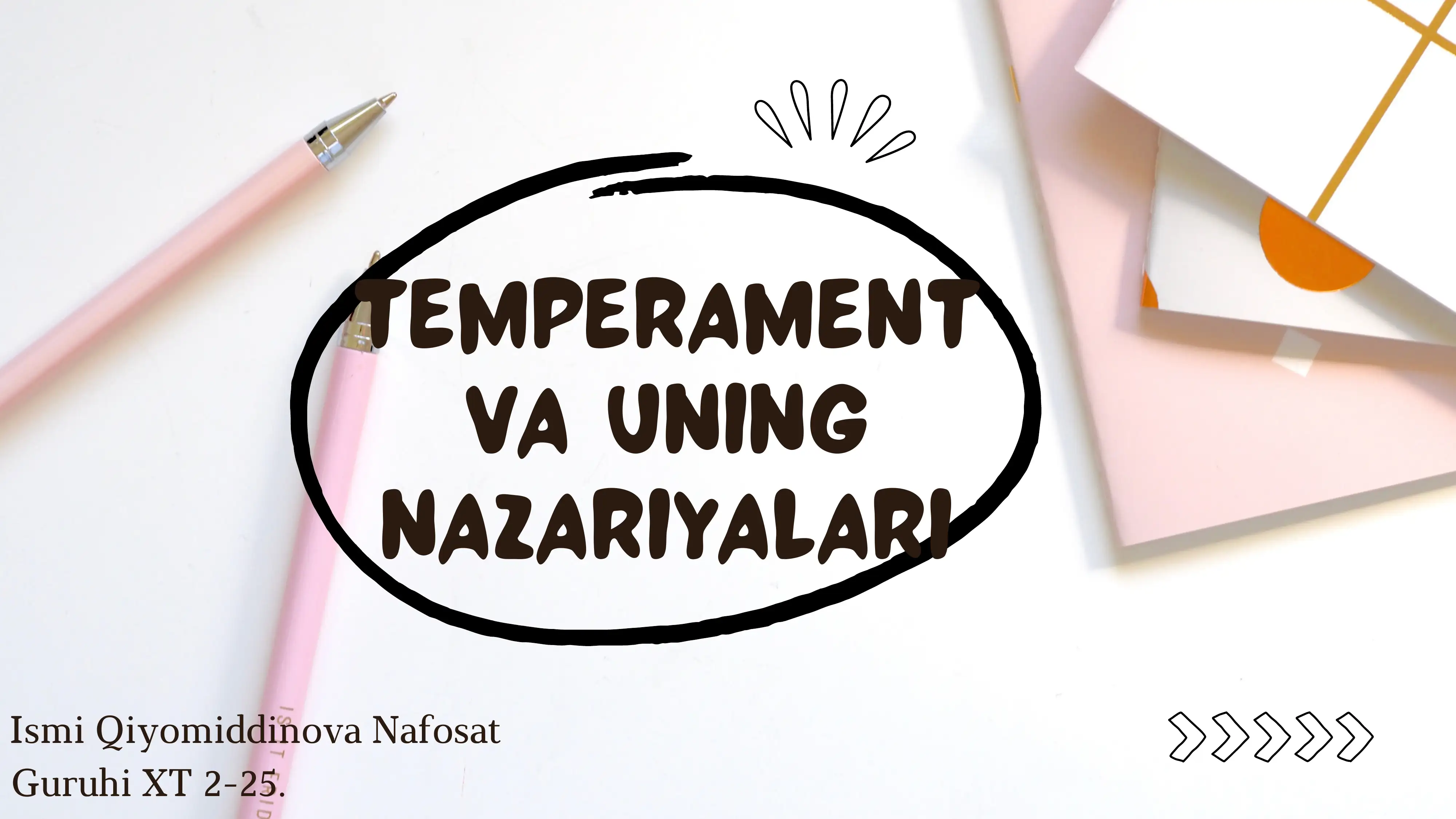 TEMPERAMENT VA UNING NAZARIYALARI
