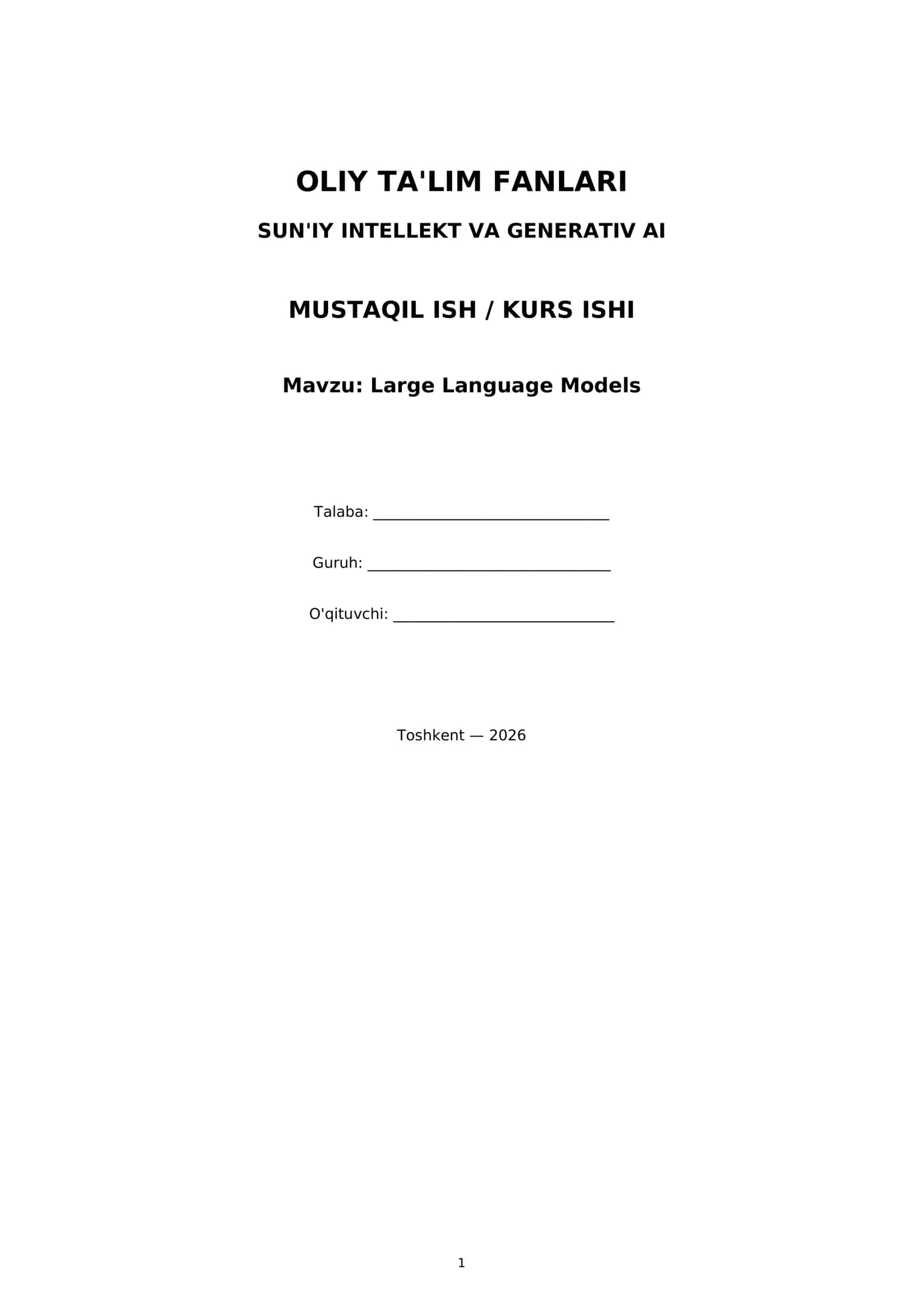 Large Language Models