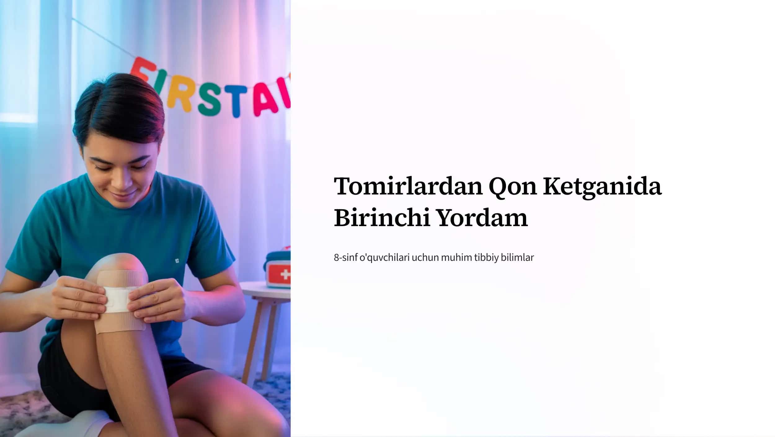 Tomirlardan Qon Ketganida Birinchi Yordam