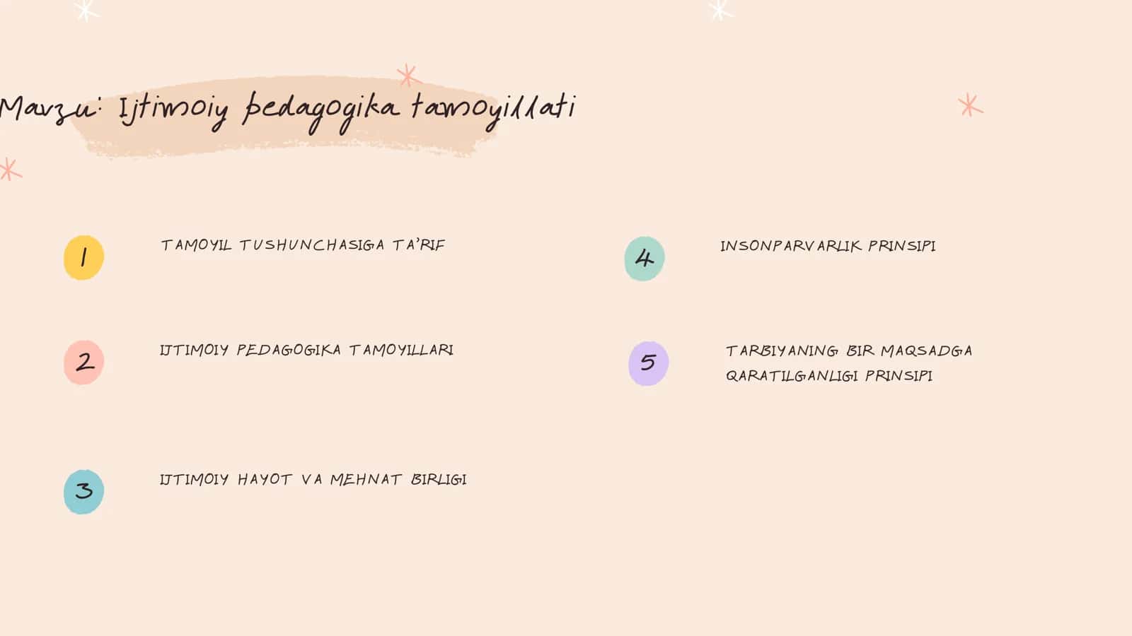 Ijtimoiy pedagogika tamoyillati
