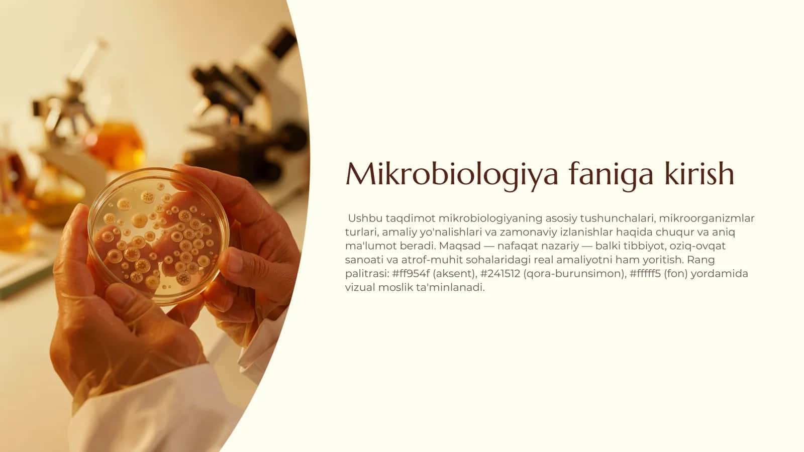 Mikrobiologiya faniga kirish