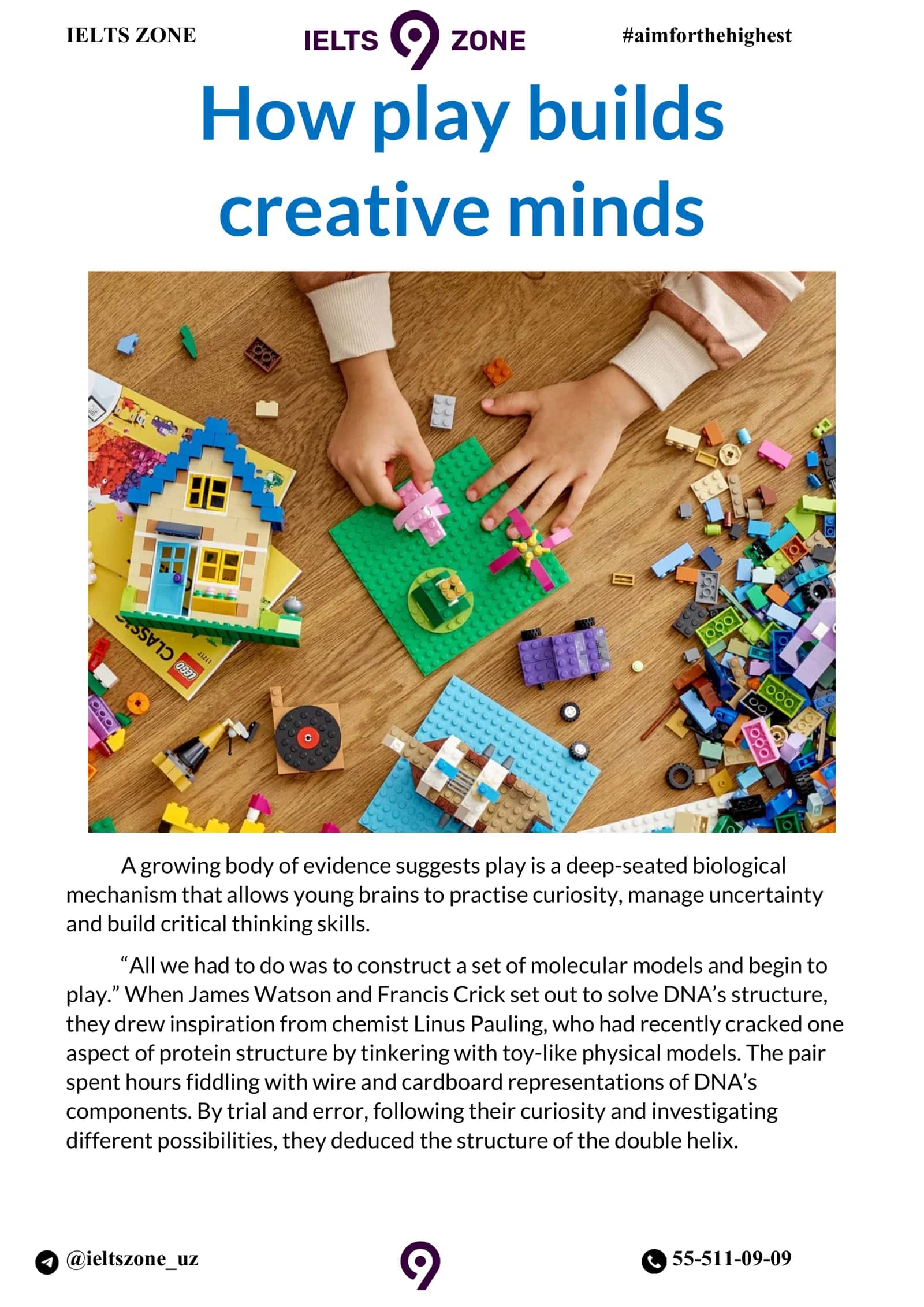 Play Builds Creative Minds