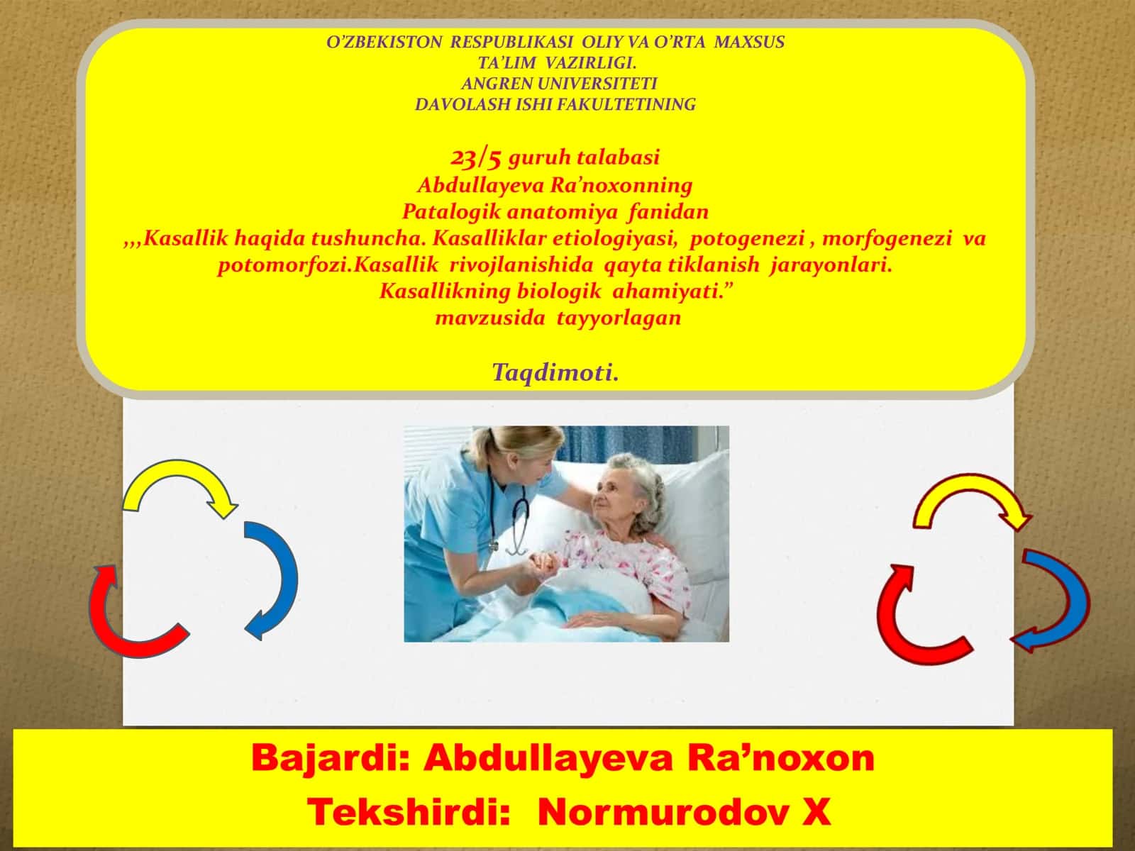 Patalogik anatomiya fani