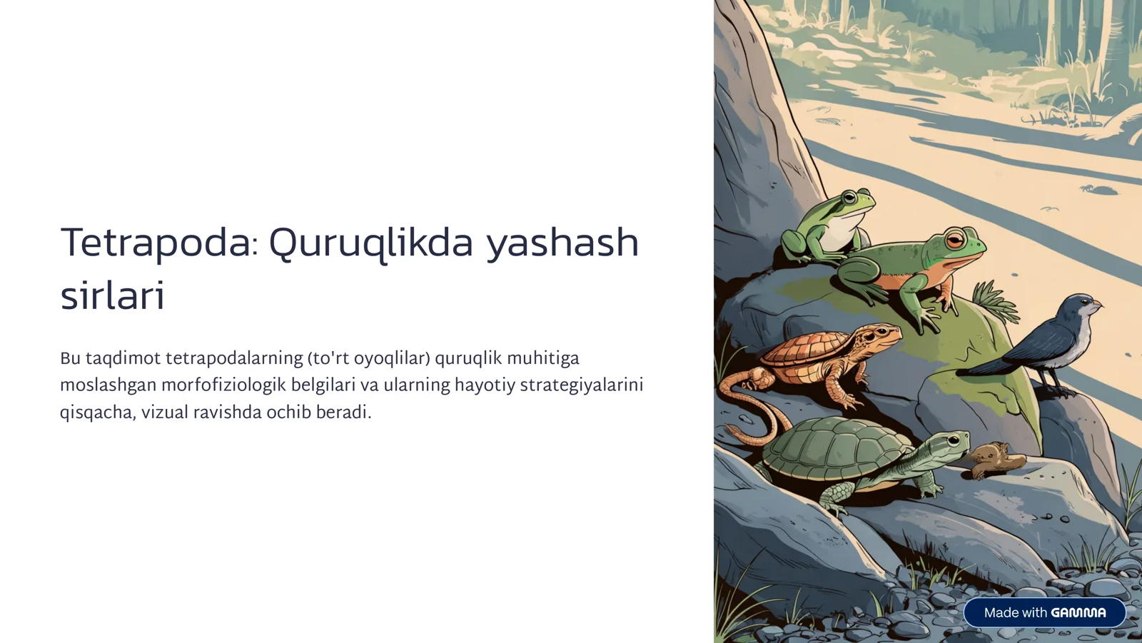 Tetrapoda: Quruqlikda yashash sirlari
