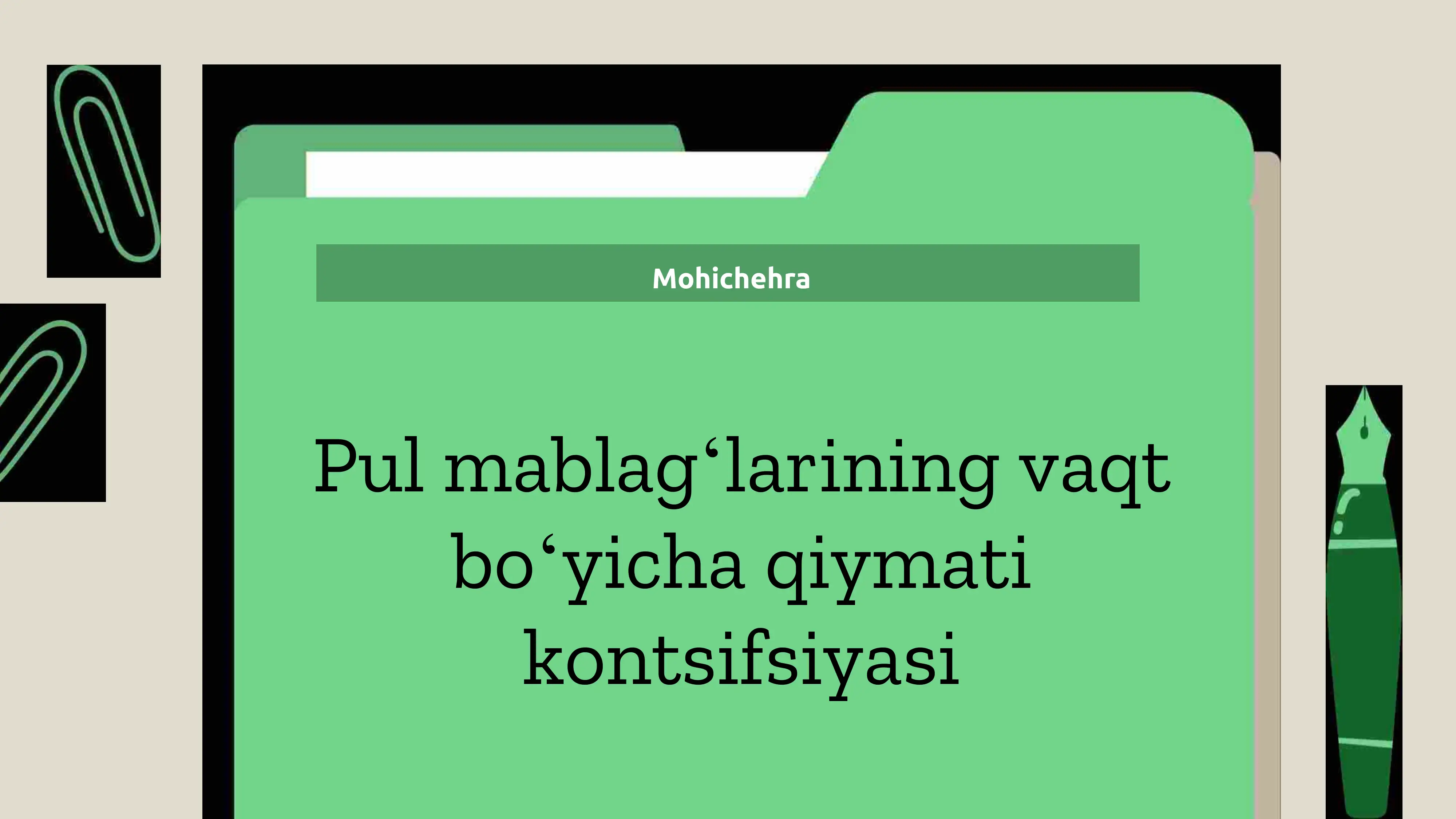 Pul mablagʻlarining vaqt qiymati