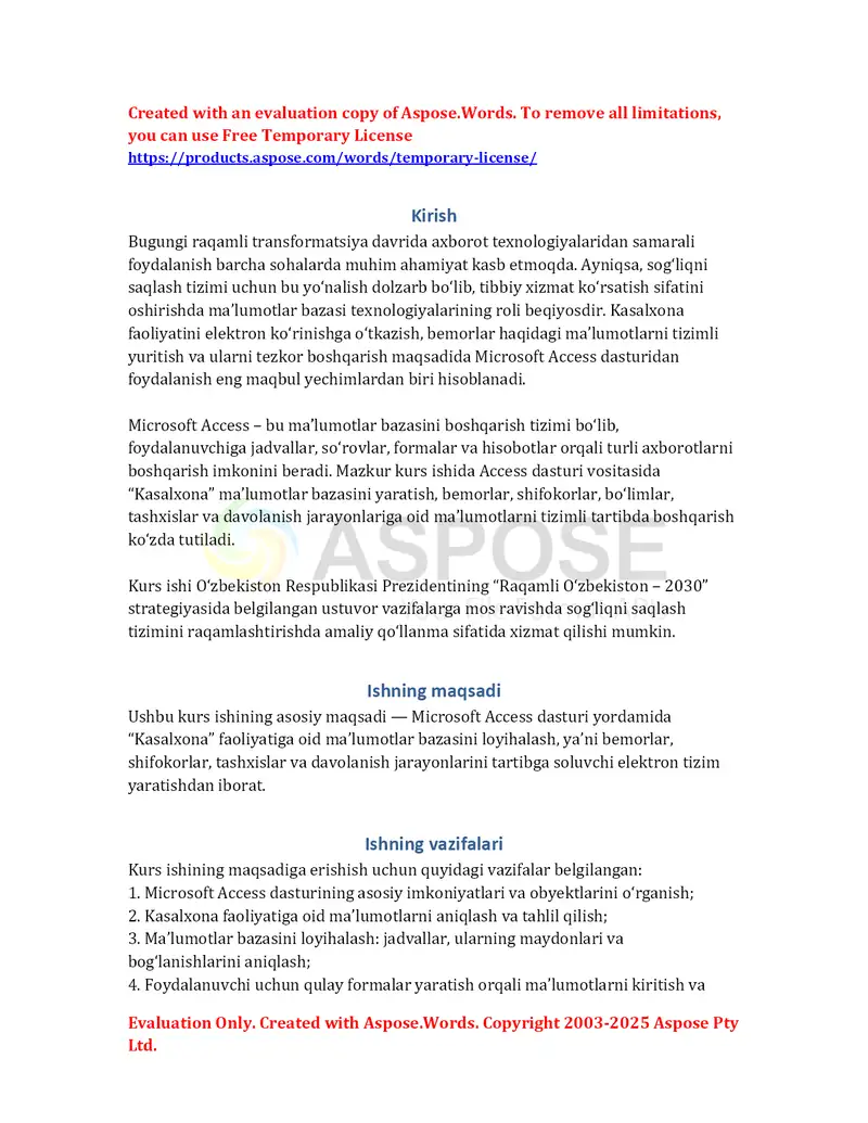 Microsoft Access
