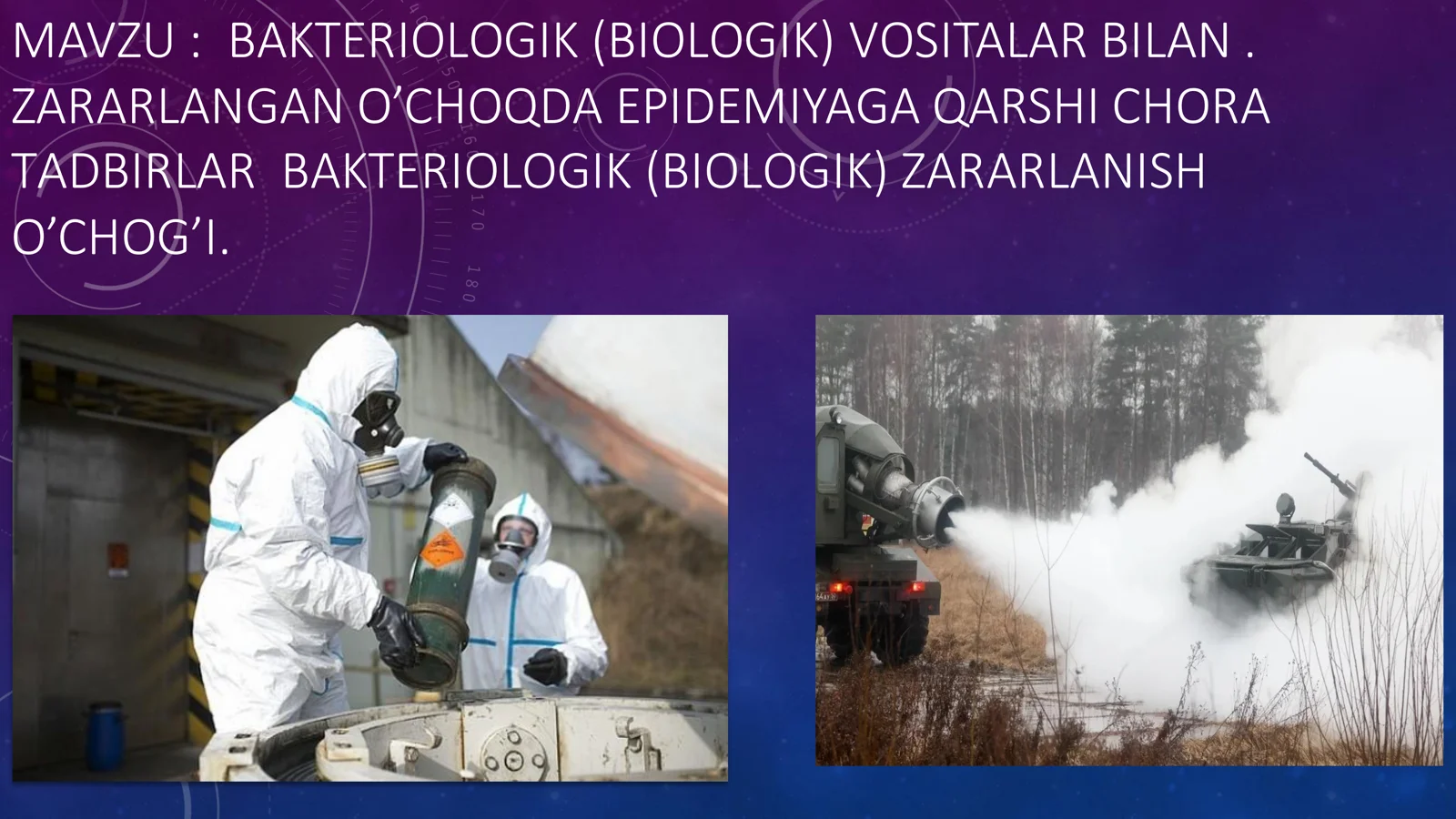 BАKTERIОLОGIK (BIОLОGIK) VOSITALAR BILAN