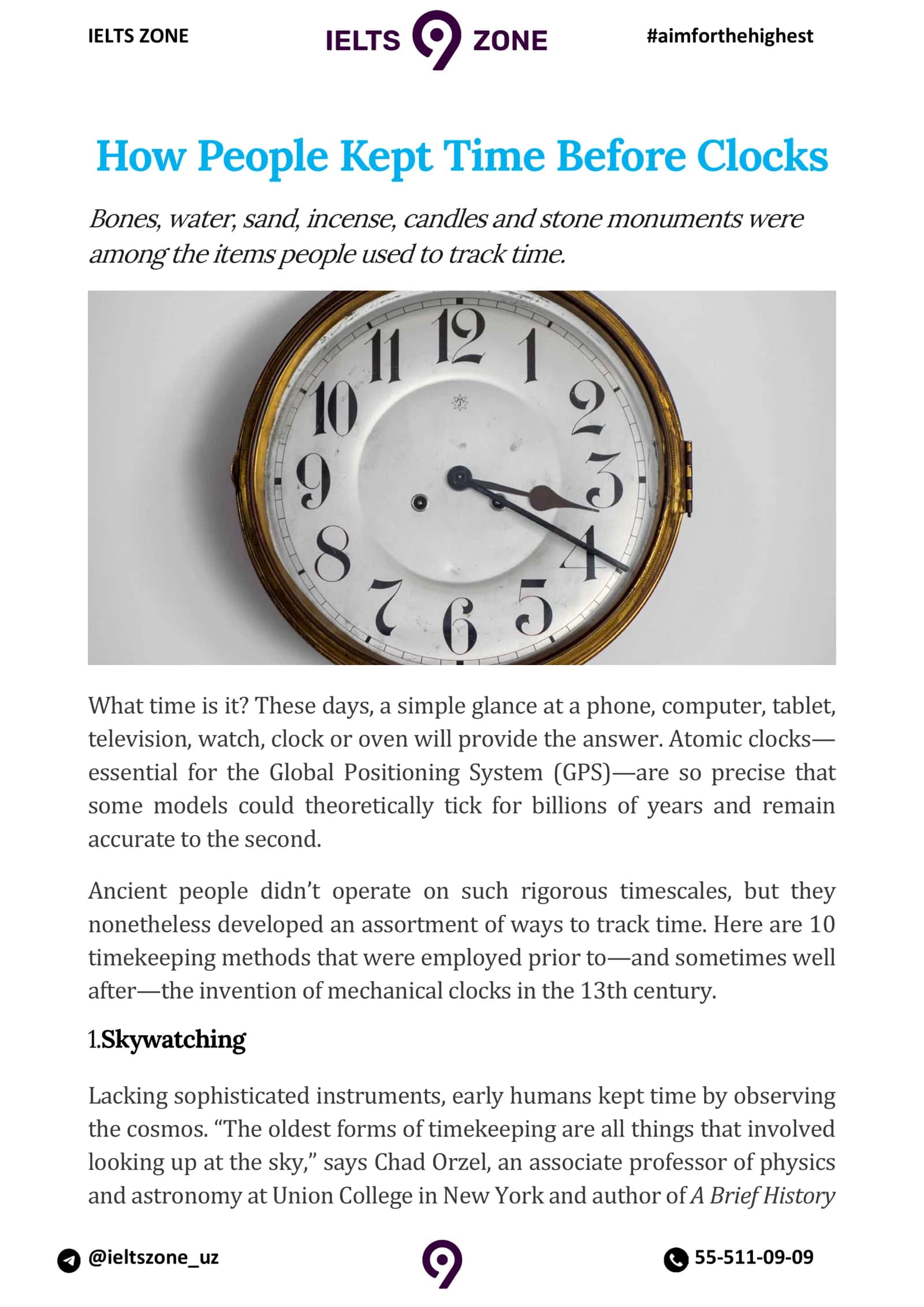 How People Kept Time Before Clocks