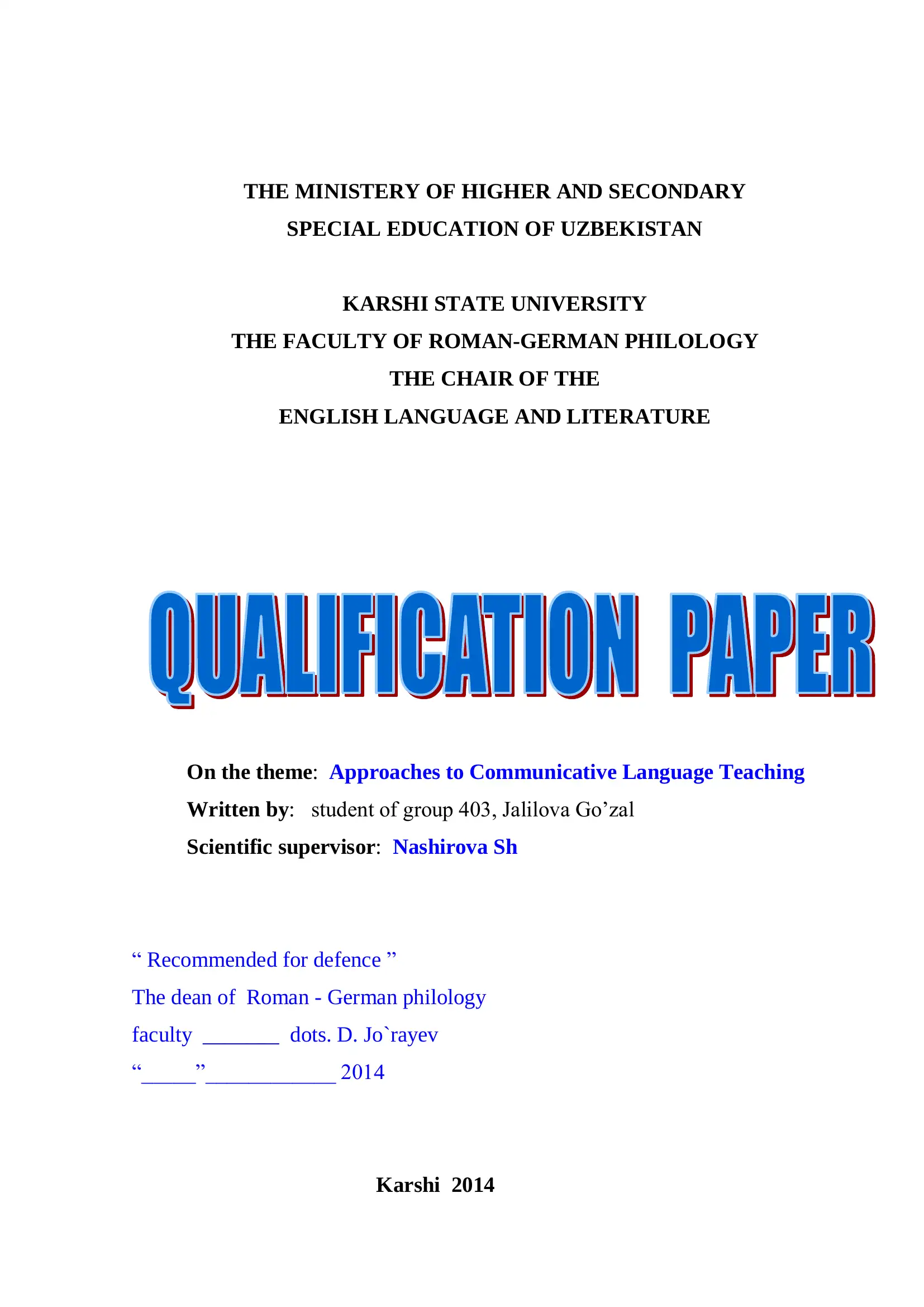 Approaches to Communicative Language Teaching (CLT)