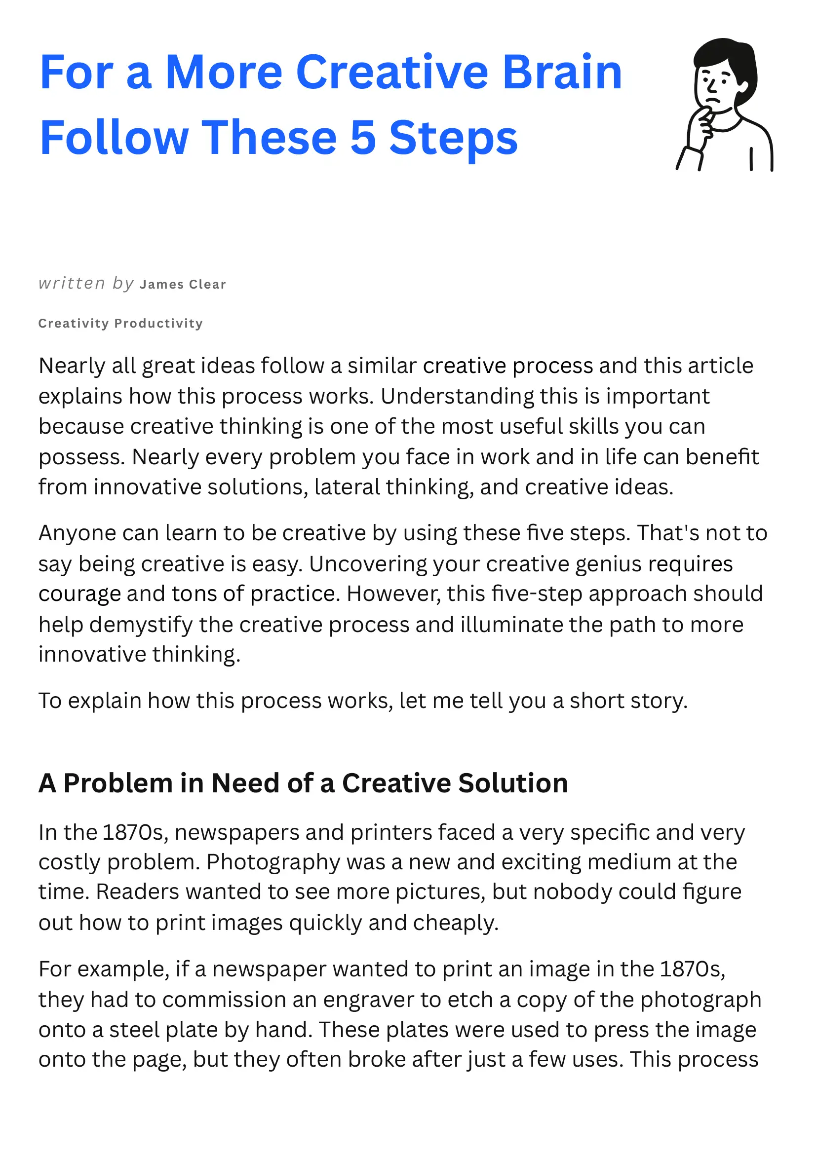 For a More Creative Brain Follow These 5 Steps
