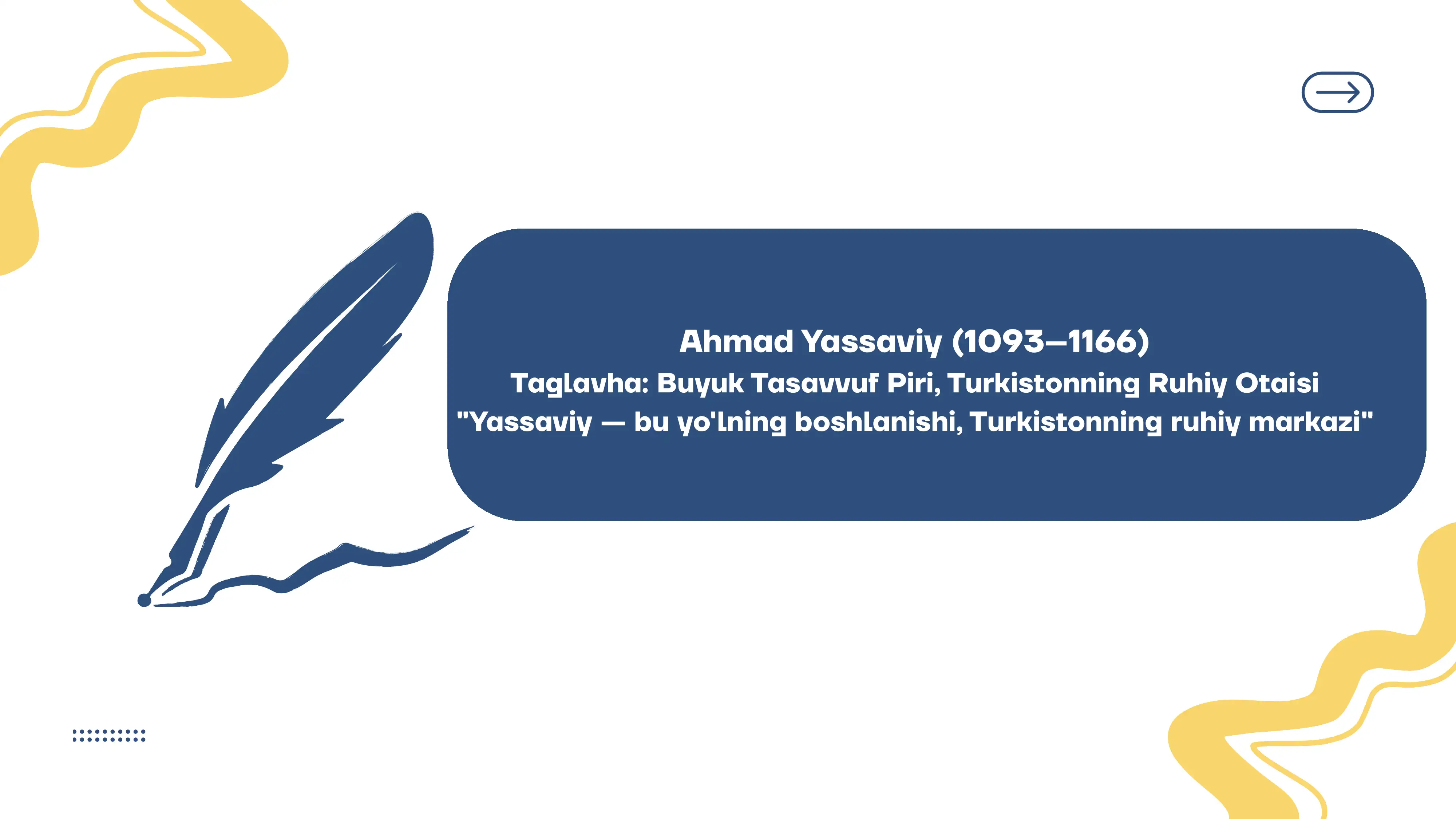 ahmad yassasviy hayoti va qarashlari falsafasi