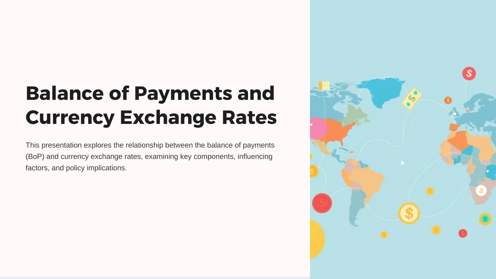 Balance of Payments and Currency Exchange Rates