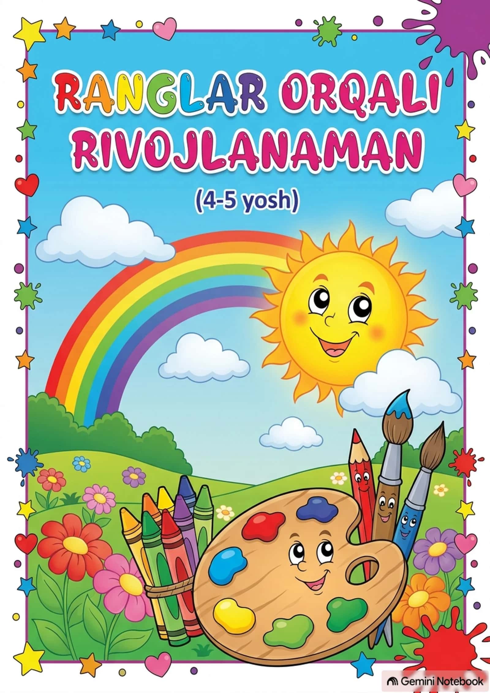 BOLALAR UCHUN INTERAKTIV RASM-BO'YOQ DAFTARI