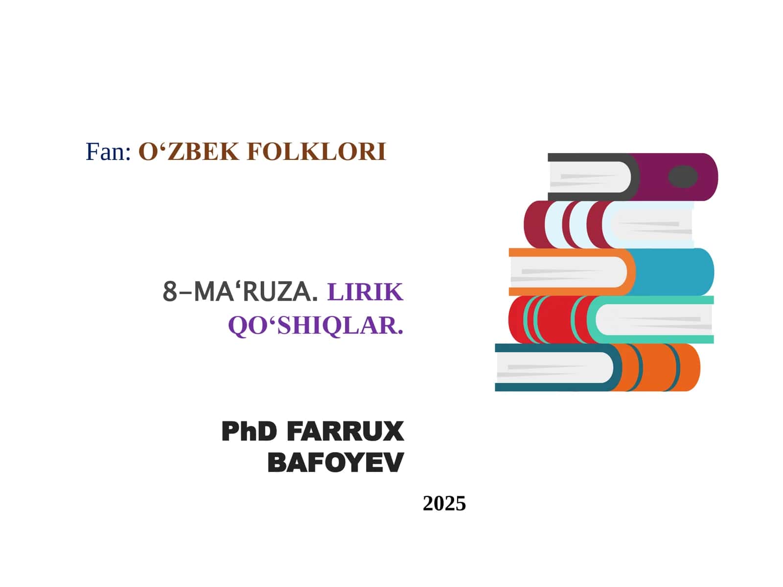 O‘ZBEK FOLKLORI