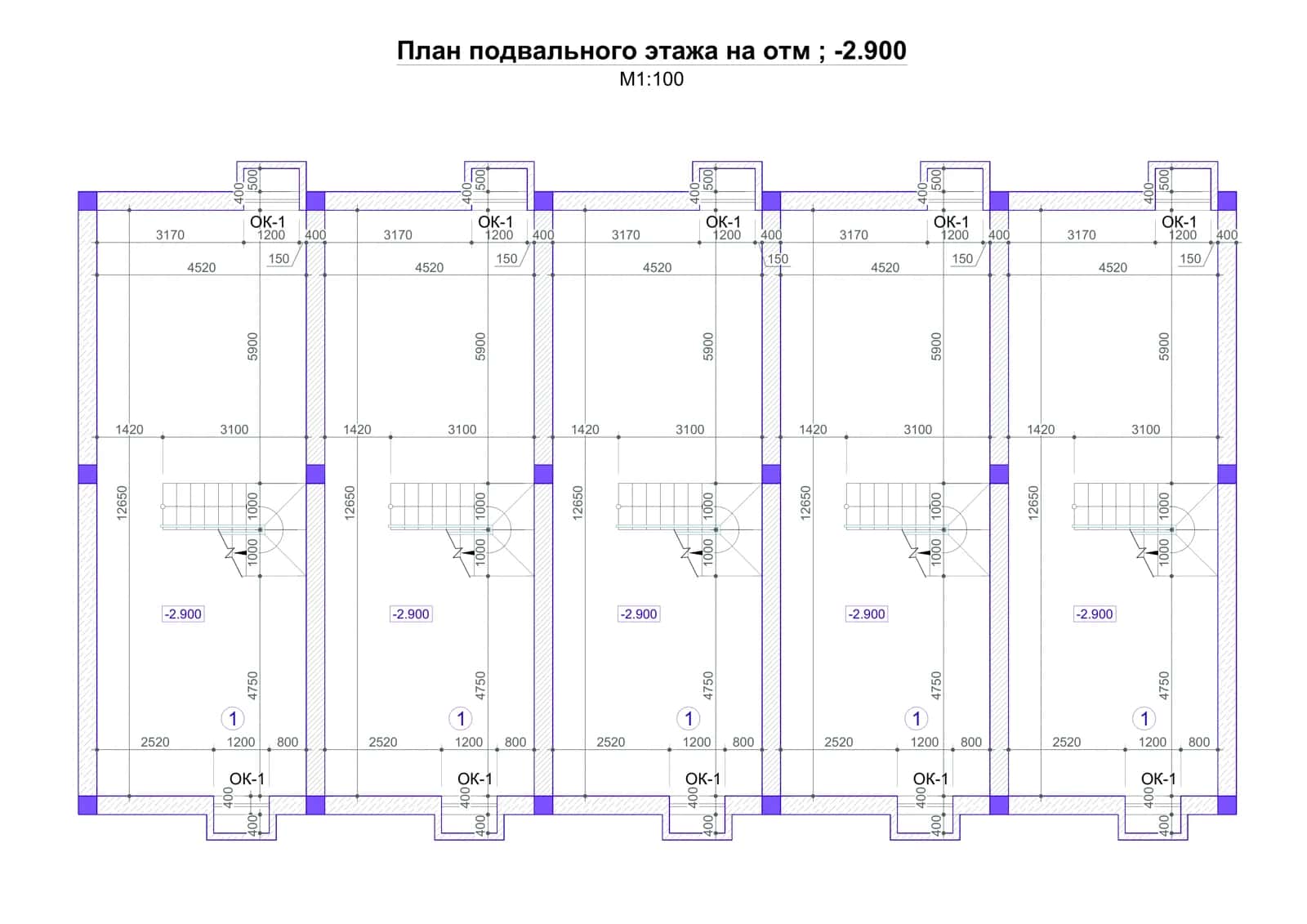 План подвального этажа