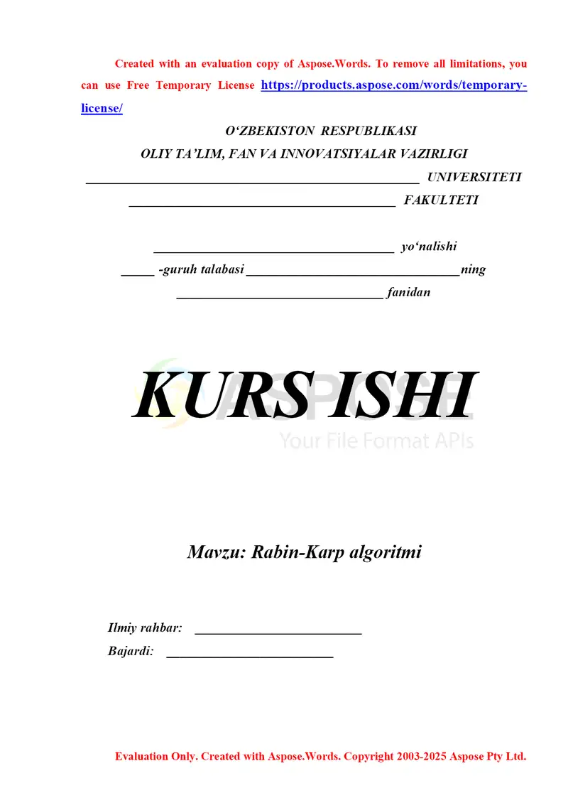 Rabin-Karp algoritmi