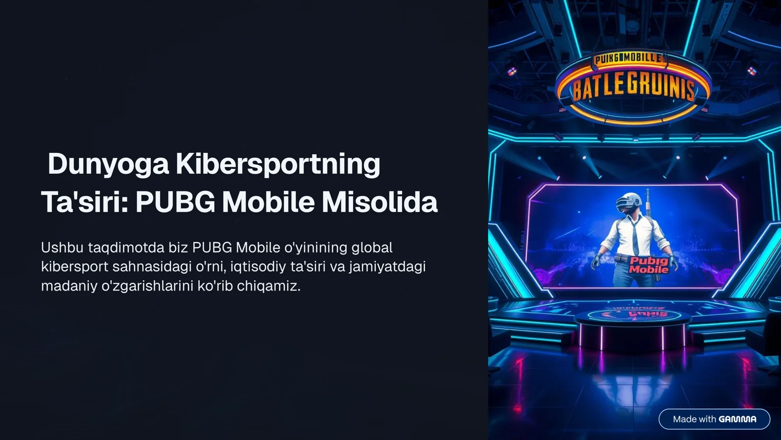 PUBG Mobile: Mobil Kibersportning Qahramoni