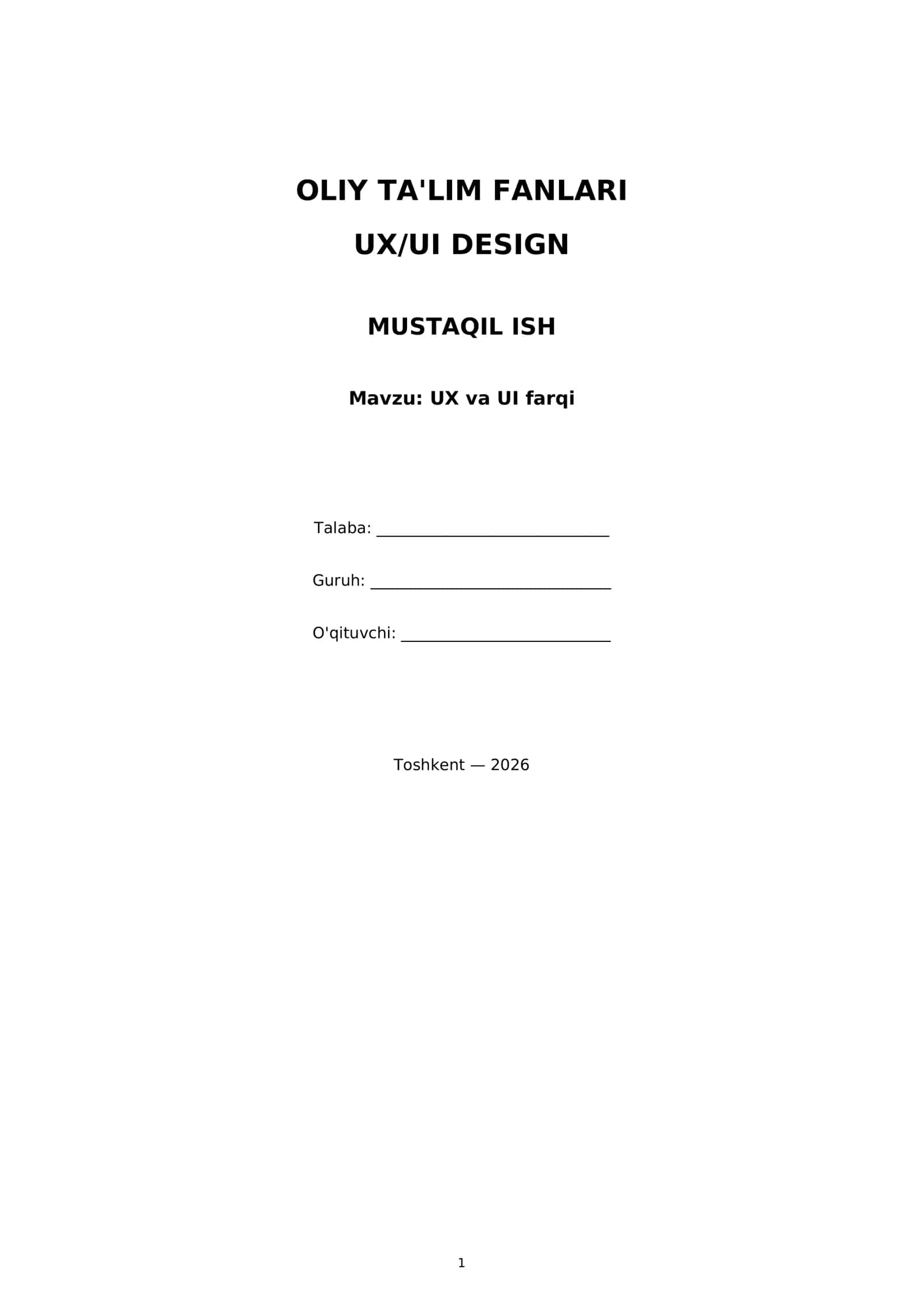 UX va UI farqi