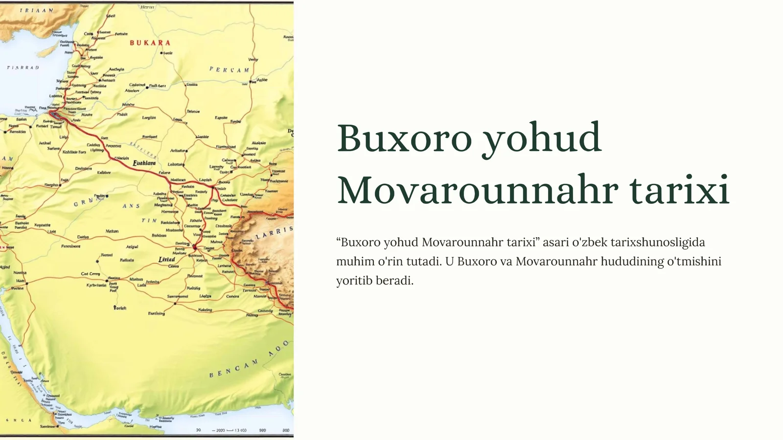 Buxoro yohud Movarounnahr tarixi