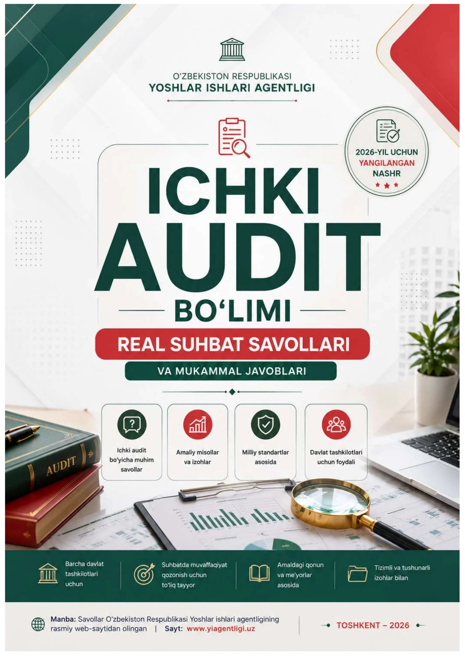 ICHKI AUDIT BO’LIMI  SUHBAT SAVOLLARI VA JAVOBLARI