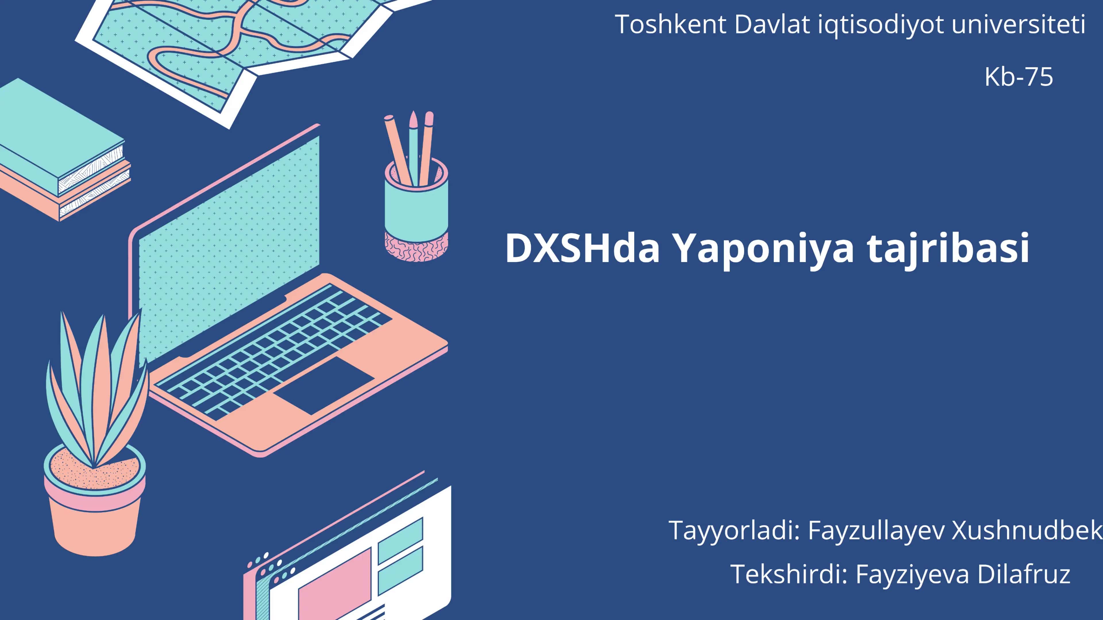DXSHda Yaponiya iqtisodiyoti