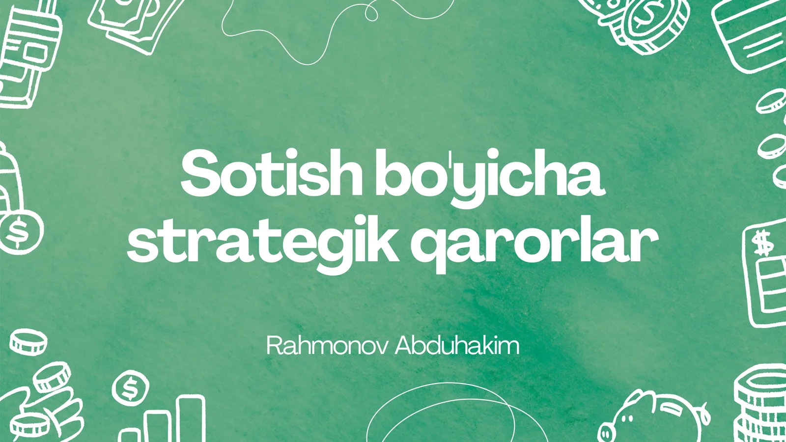 Sotish bo'yicha Rahmonov Abduhakim