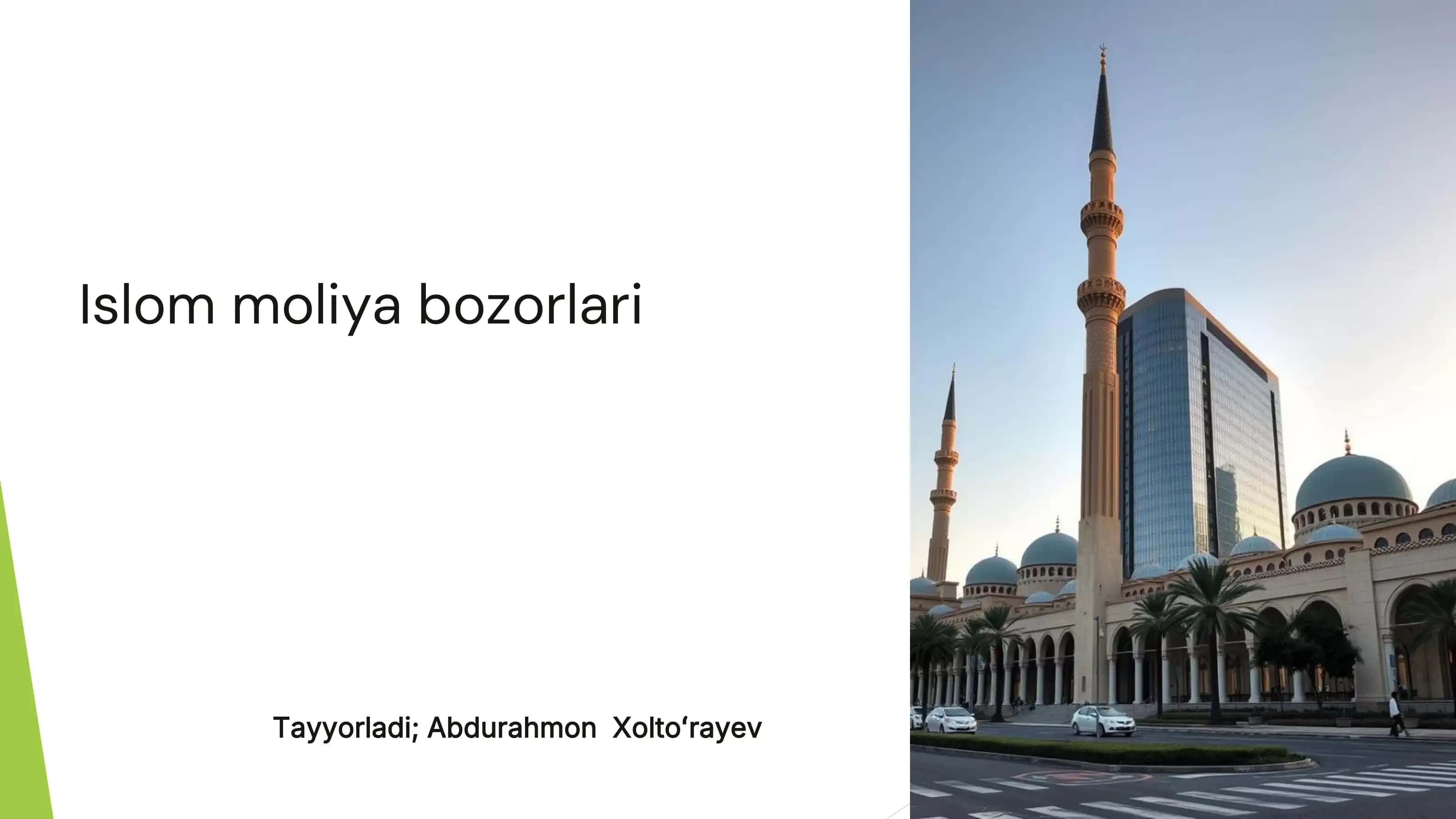 Islom moliya bozorlari