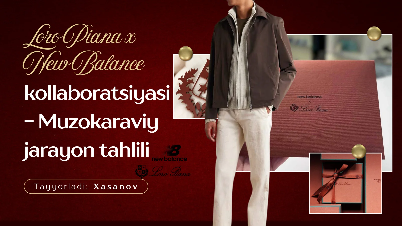 Loro Piana x New Balance kollaboratsiyasi