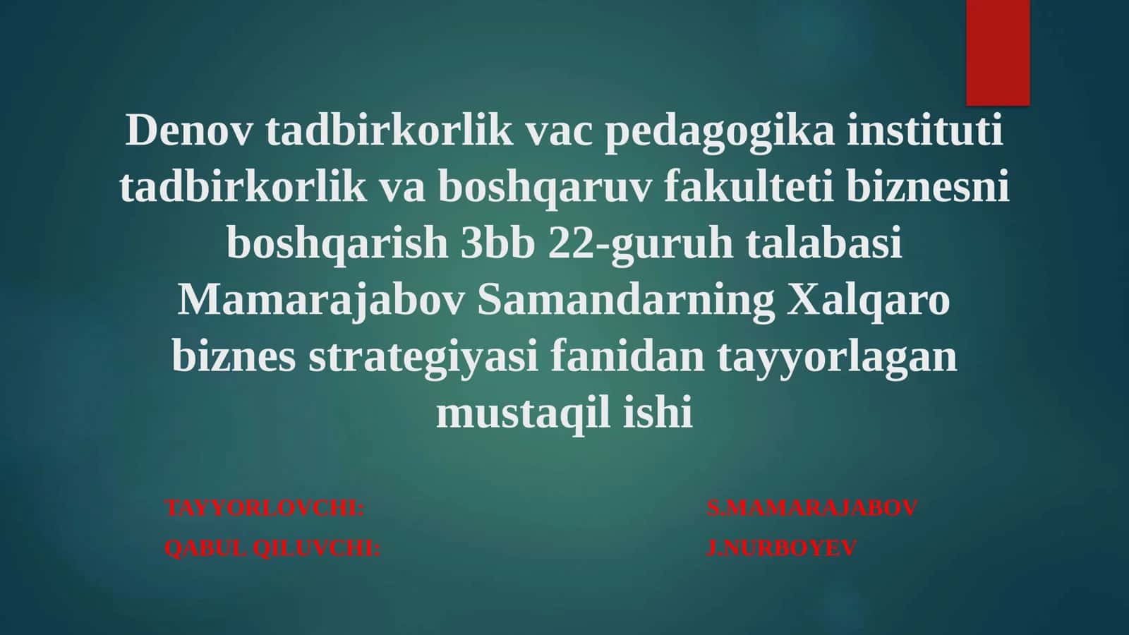 Xalqaro biznes faoliyatida xorijiy va to’g’ridan –to’g’ri investitsiyalarning ro’li