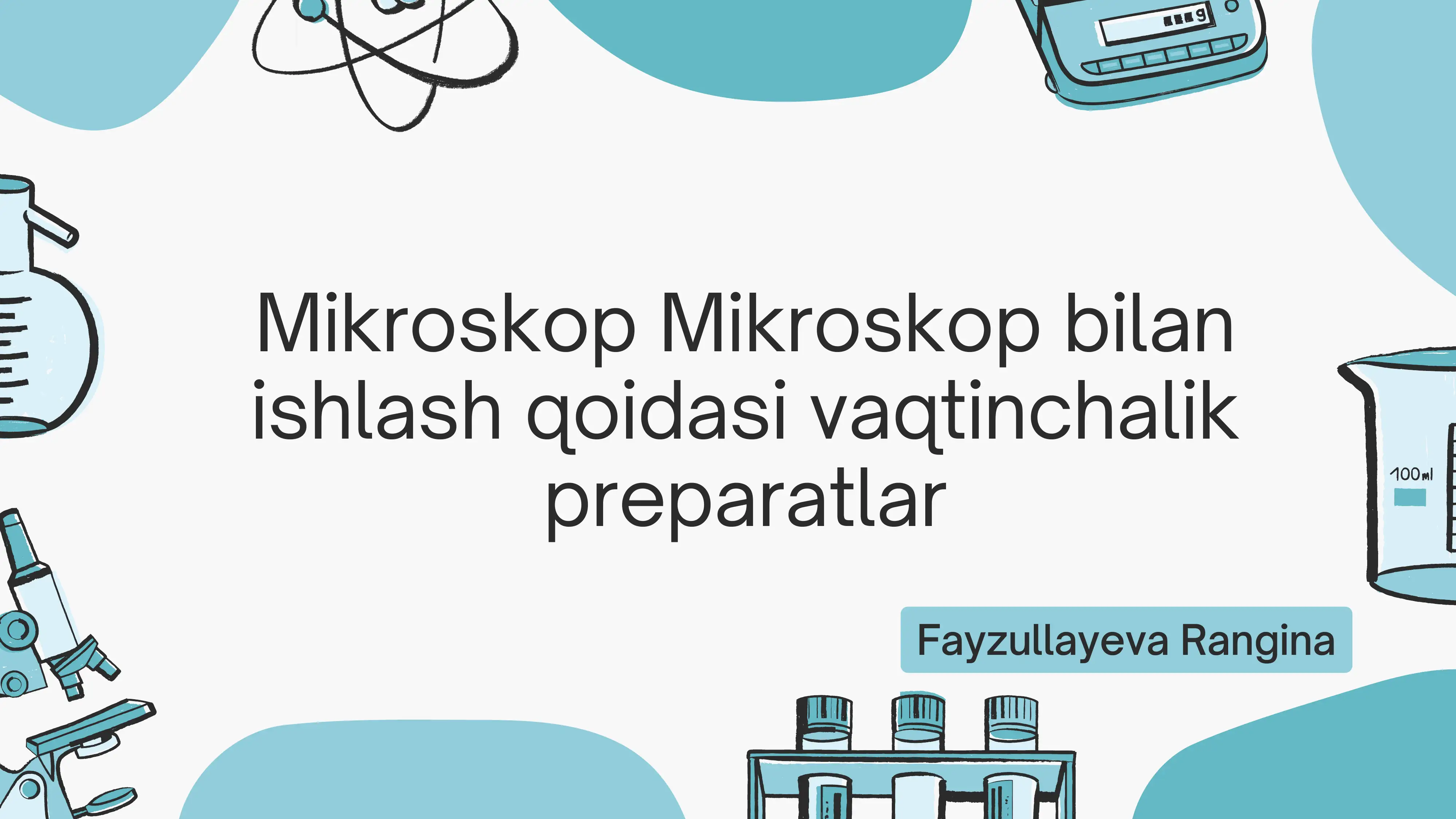 Mikroskop bilan ishlash qoidasi vaqtinchalik preparatlar