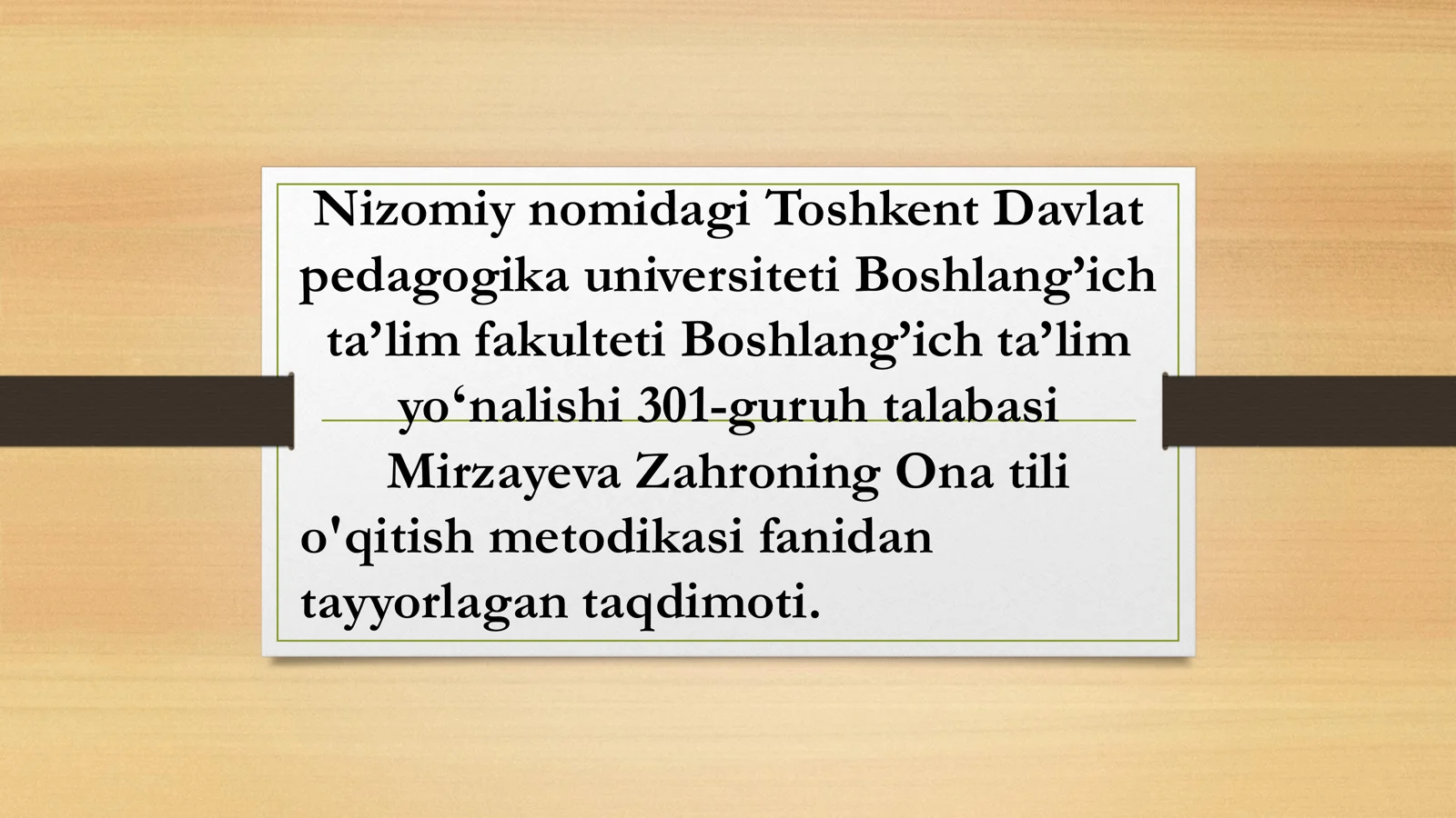 So’z turkumlarini o'rganishda hosil qilinadigan orfografik bilimlar