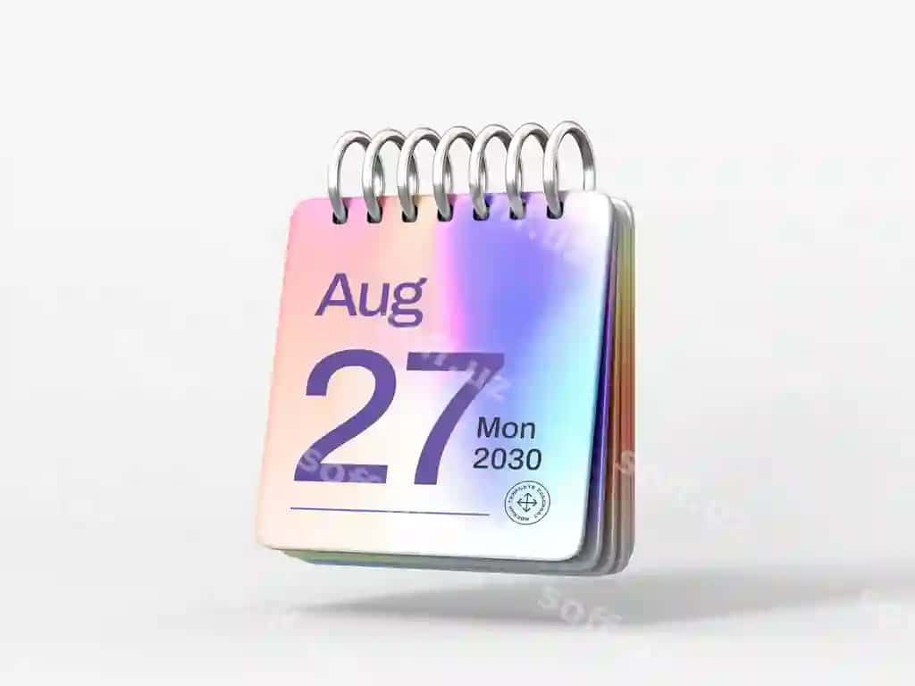 Stol kalendarini rejalashtiruvchi maketi | Desk calendar planner mockup